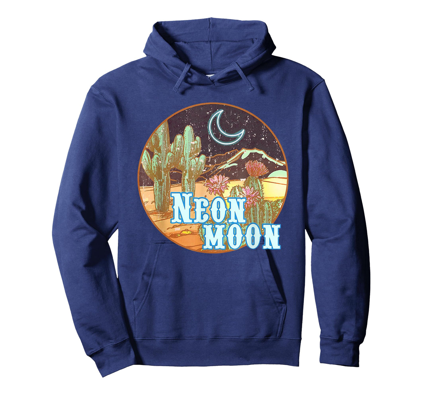 Neon 90s Moon Country Western Cowboy Cowgirl T-Shirt