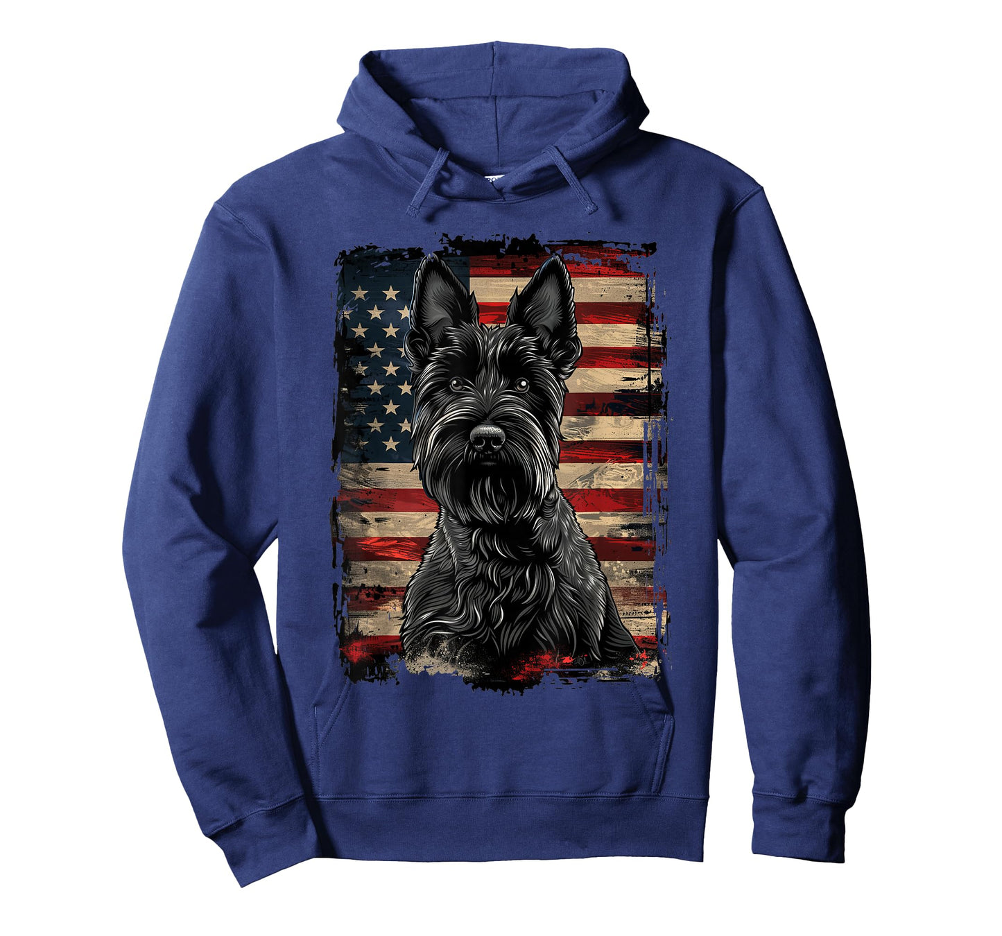 Scottish Terrier American Flag T-Shirt