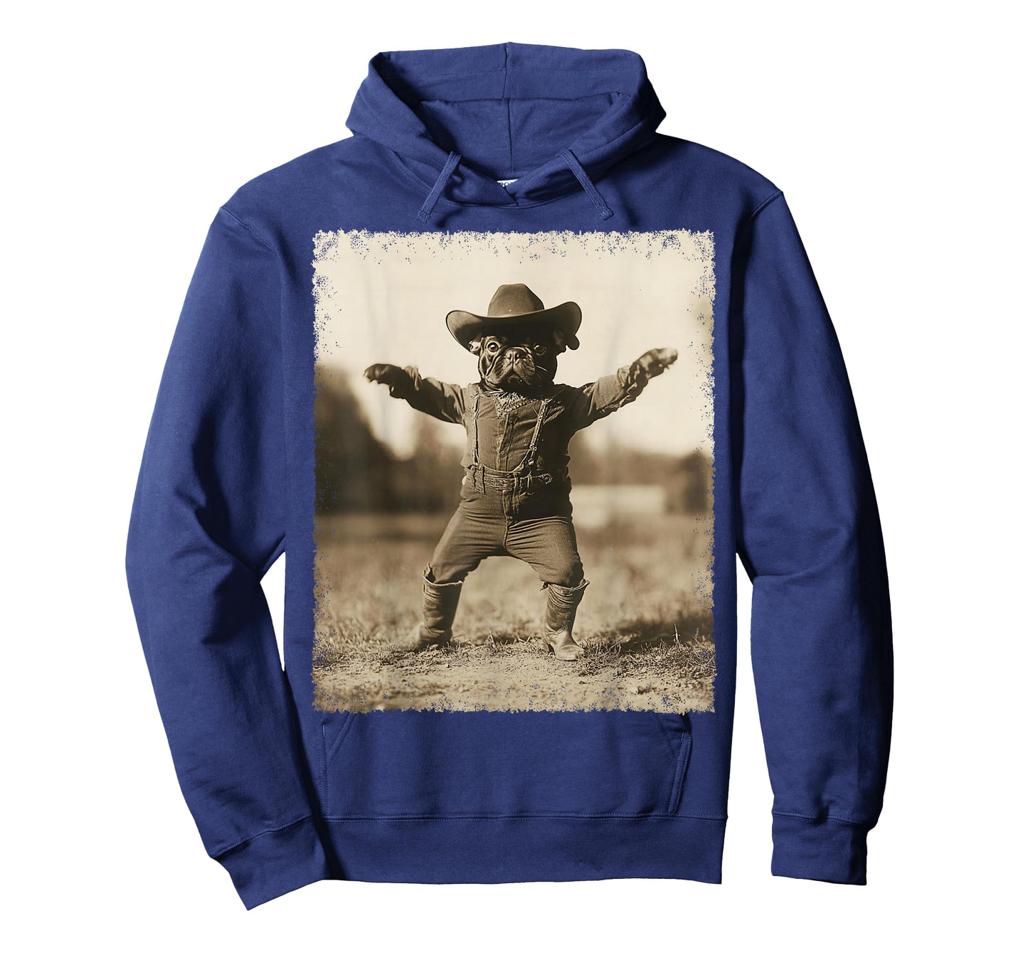 Funny Dog Silly Cowboy French Bulldog T-Shirt