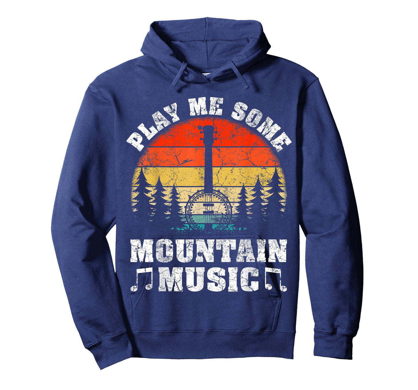 Vintage Play Me Some Mountain Music Mandolin T-Shirt