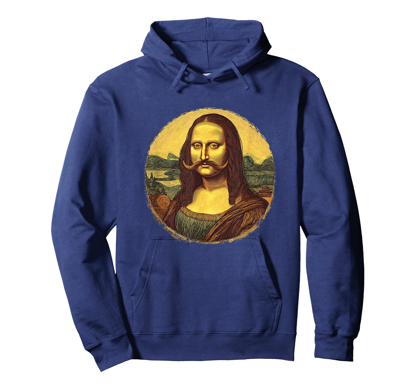 Amazing Mustache Beard Art with Mona Lisa Look T-Shirt