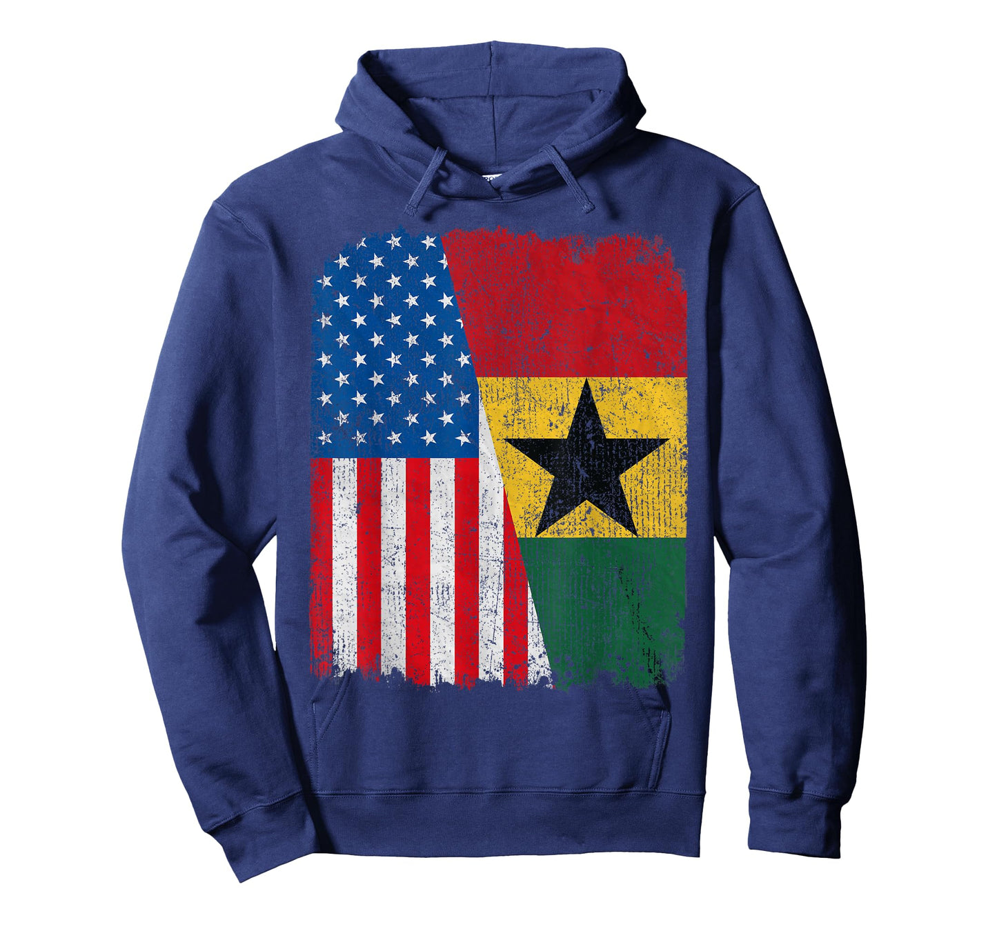 Ghanaian American Flag Half USA Ghana Root Proud T-Shirt