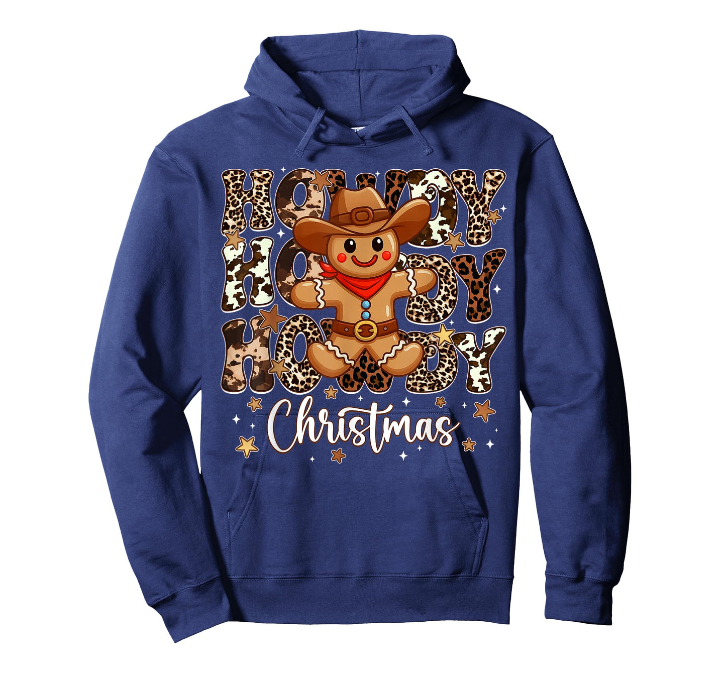 Howdy Christmas Cowboy Gingerbread Pjs Xmas Men Boy T-Shirt