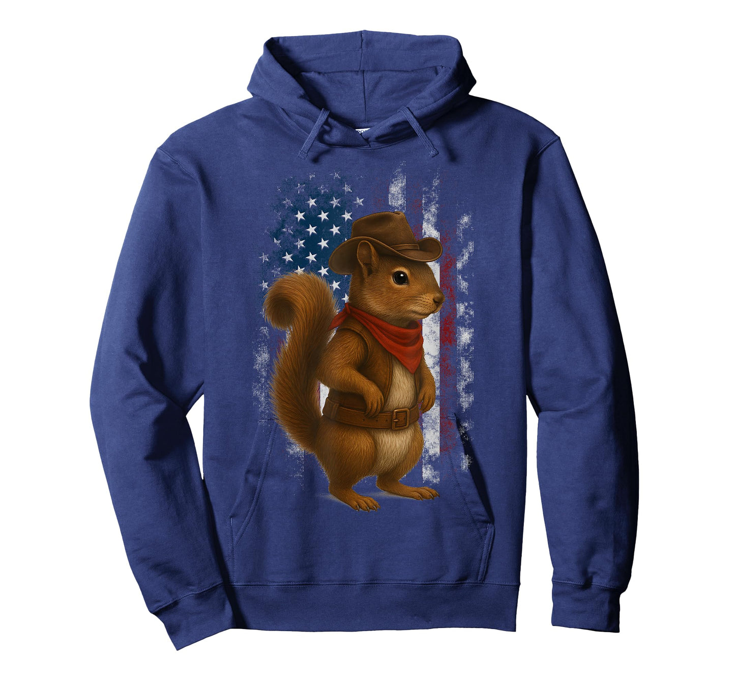 Patriotic Squirrel Cowboy USA Flag American 4th Of July T-Shirt