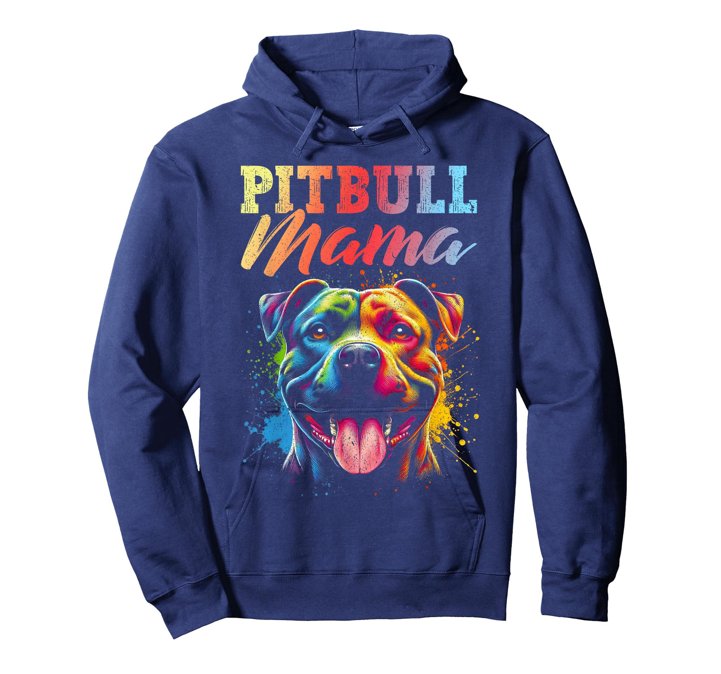 Pitbull Mama Colorful Pittie Mom Dog Lover Mother's Day T-Shirt