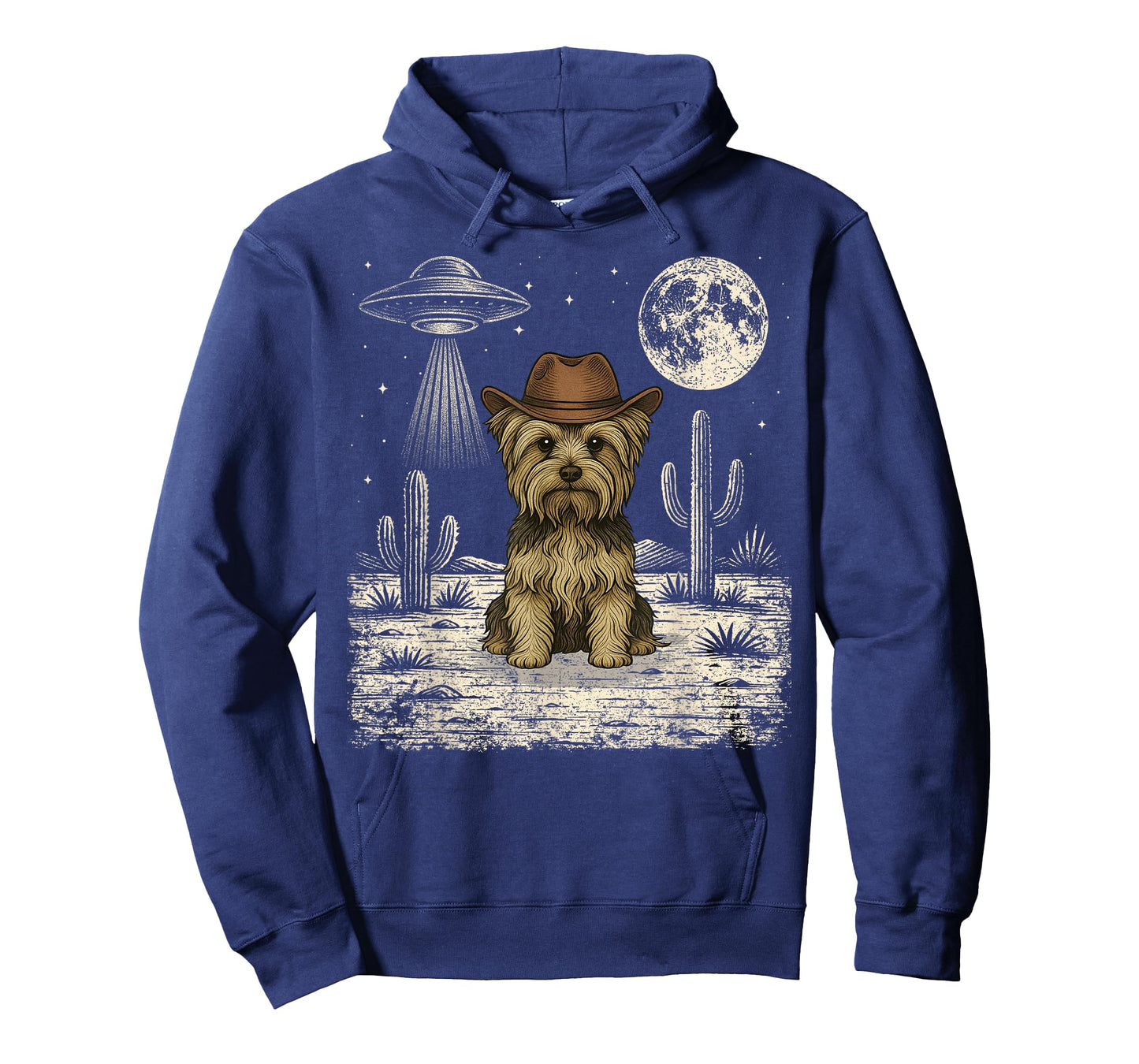 Funny Yorkshire Terrier Cowboy Western Dog UFO T-Shirt
