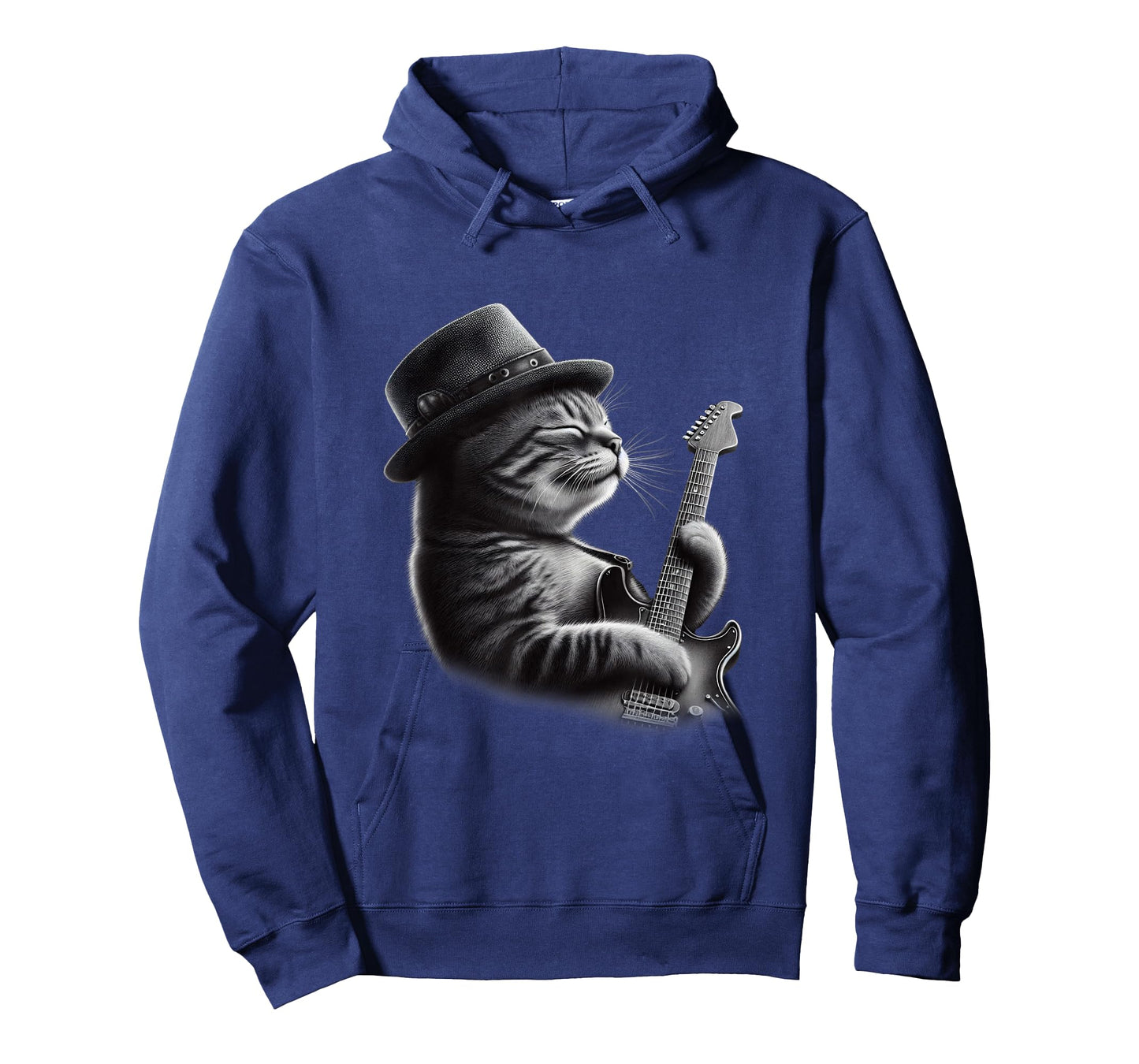 Cat Playing Guitar - Funny Rock Music Guitar Cat T-Shirt