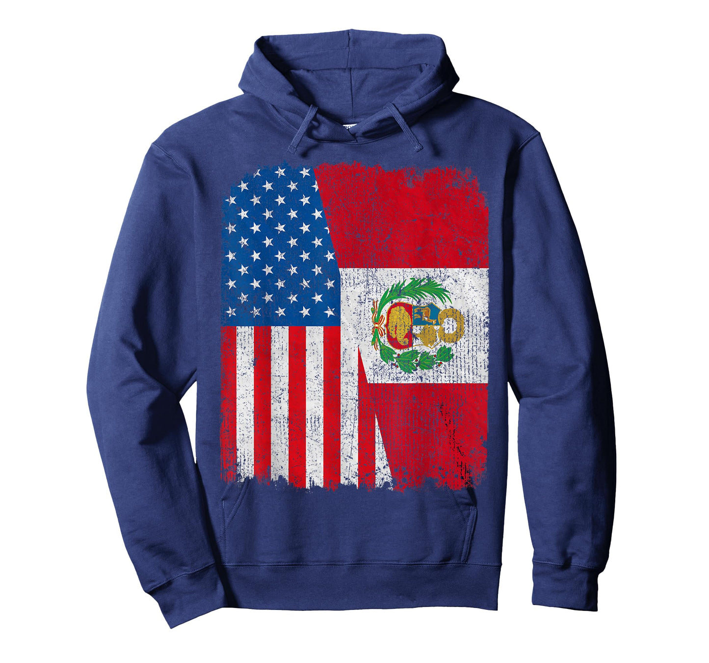 Peruvian American Flag Half USA Peru Root Proud T-Shirt