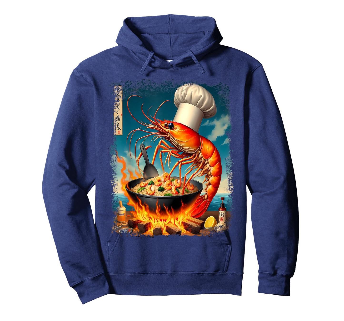 Funny Shrimp Fried This Rice Meme Painting Distressed Style T-Shirt
