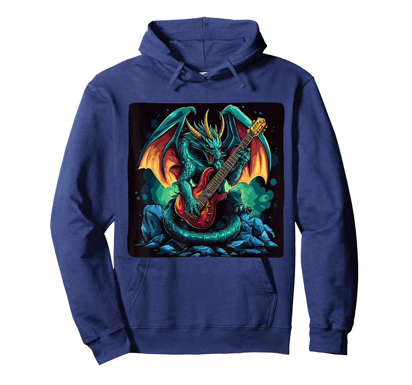 Set the Beat with this Guitar Playing Dragon T-Shirt