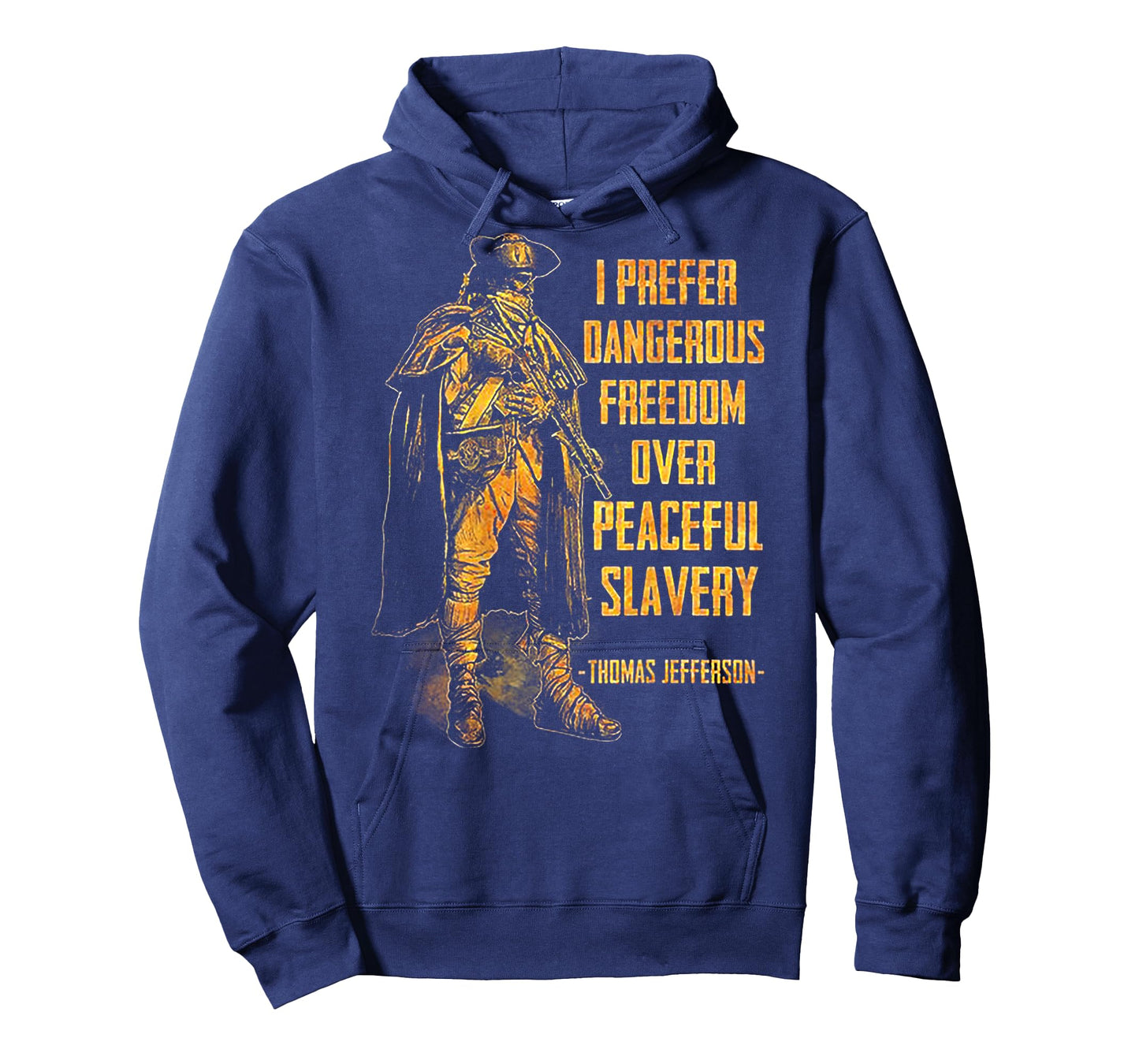 I Prefer Dangerous Freedom Over Peaceful Slavery (on back) T-Shirt