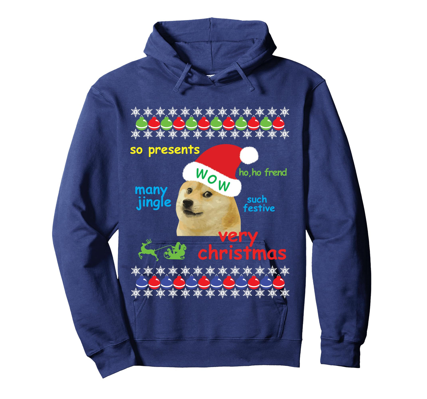 Ugly Sweater Christmas Doge Meme Shirt | Santa Shiba Inu Dog