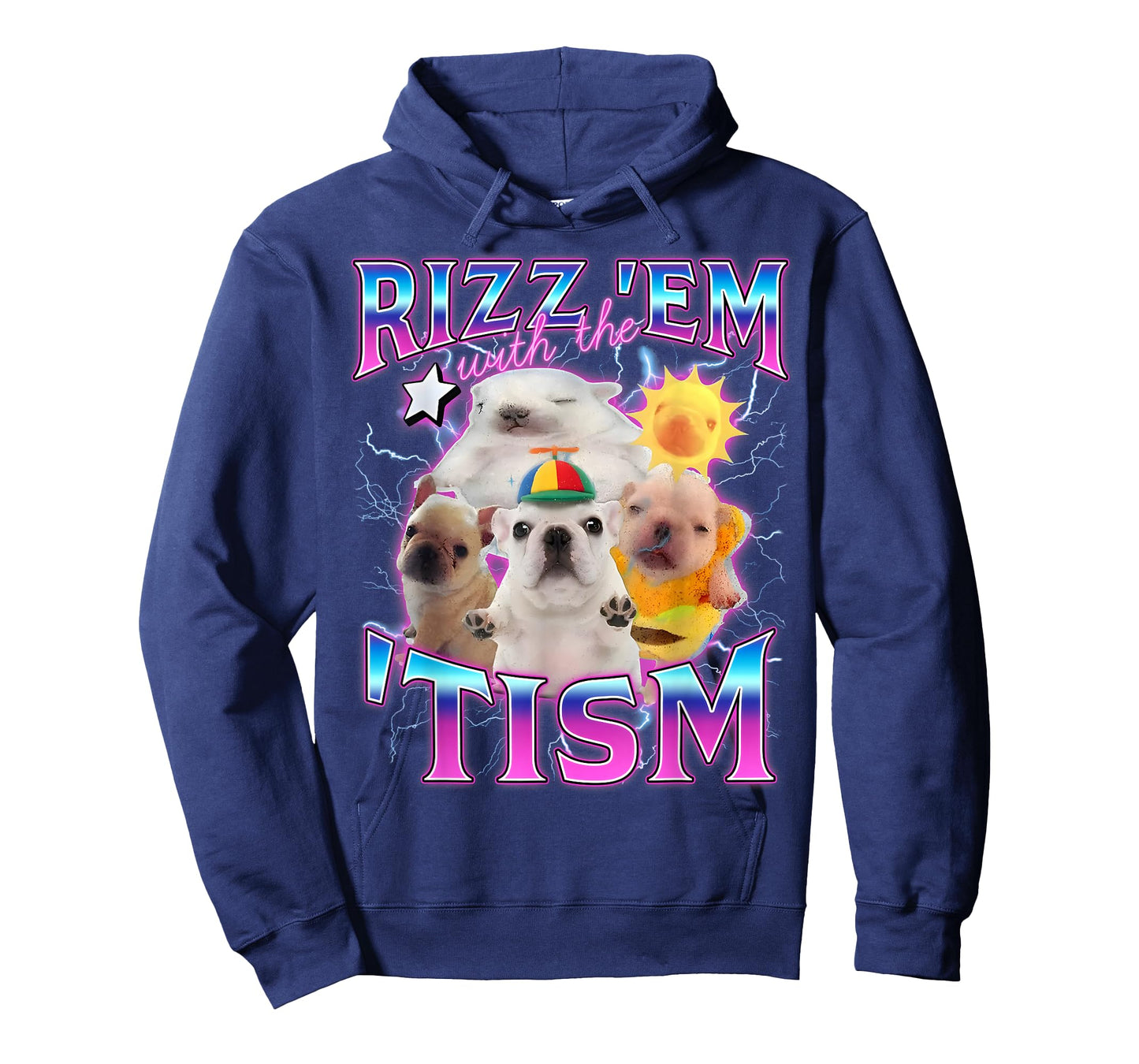 Autism Funny Rizz Em with The Tism Meme Austistic Pibble T-Shirt