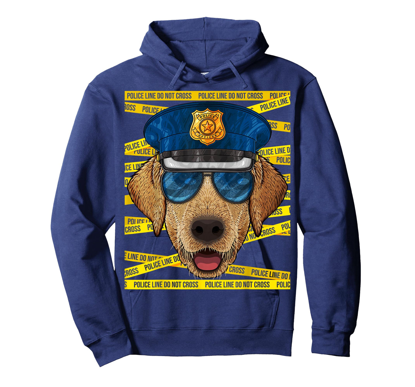 Labrador Retriever Police Officer Policeman Funny Police Dog T-Shirt