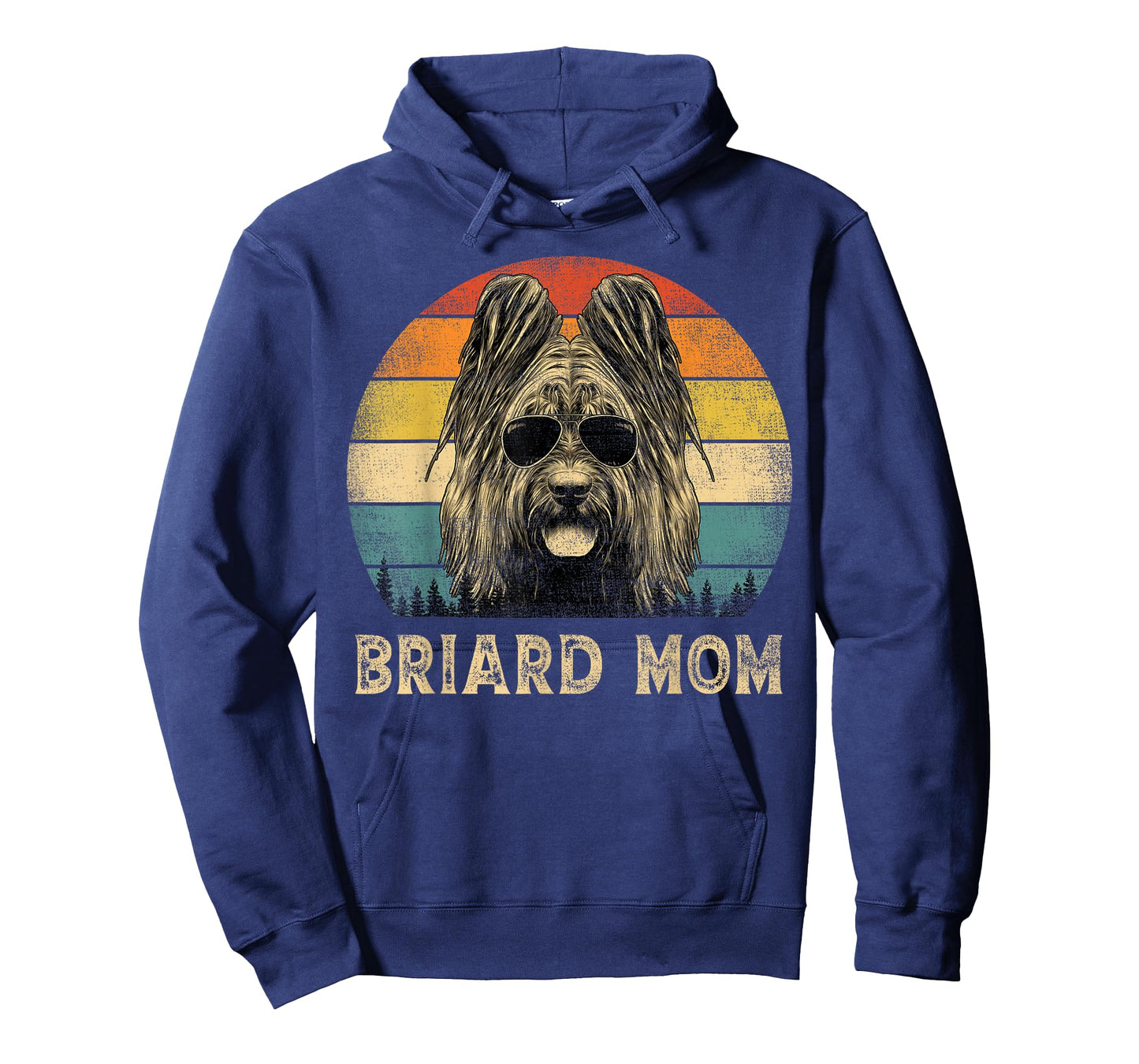 Vintage Briard Mom Dog Lovers Mother's Day T-Shirt