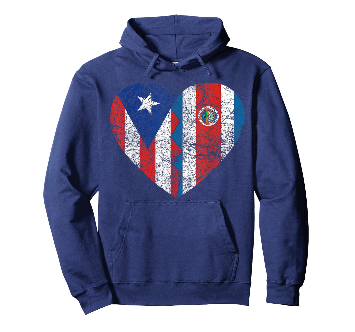 Costa Rican Puerto Rican Flags | Puerto Rico Costa Rica T-Shirt