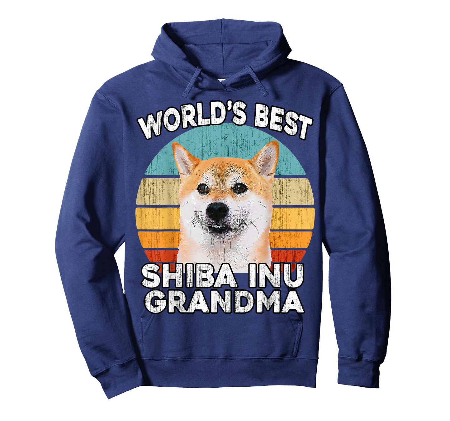 Shiba Inu Grandma Funny Worlds Best Shiba Grandma Dog Retro T-Shirt