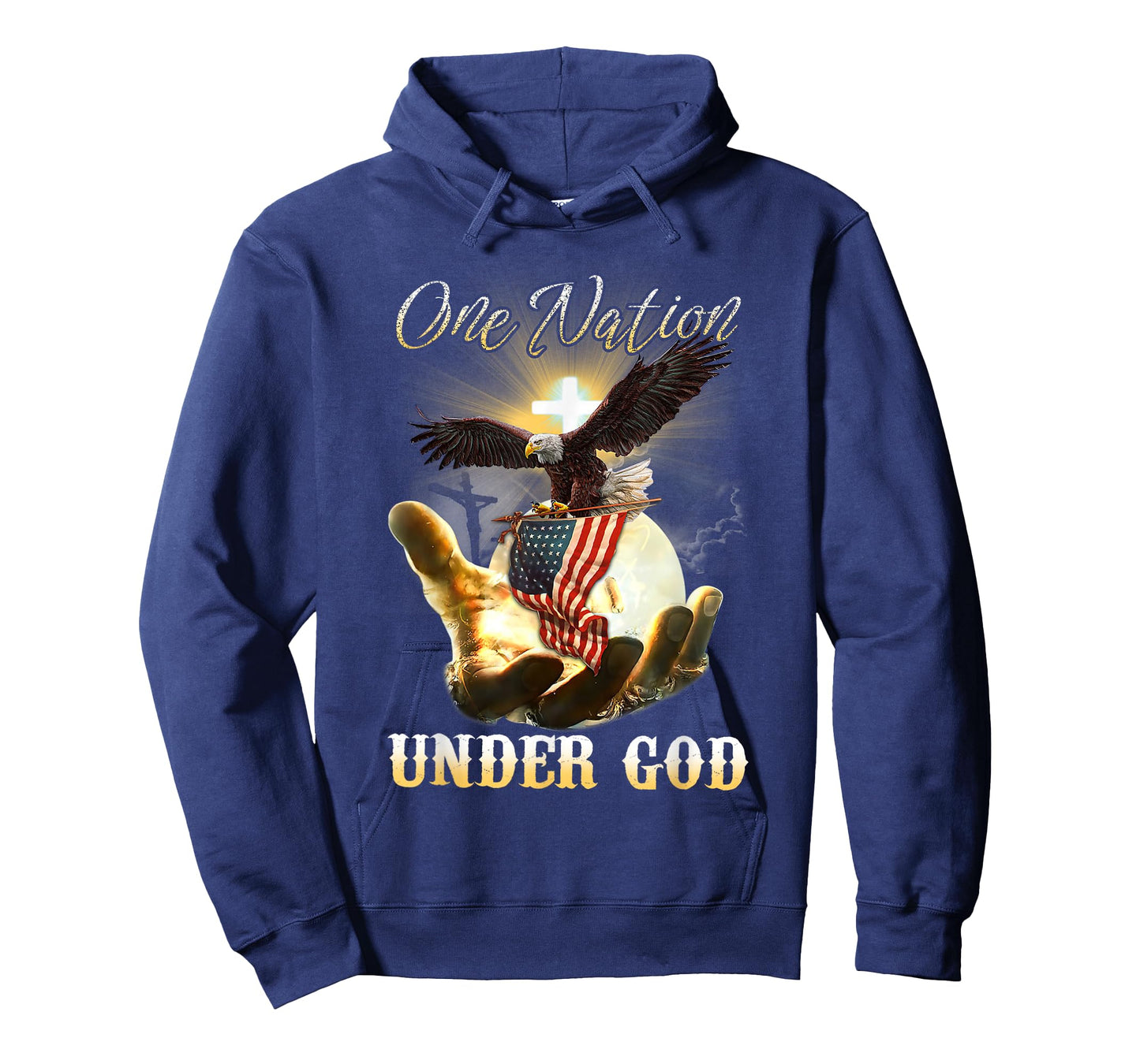 Eagle USA Christian Patriot One Nation Under God T-Shirt