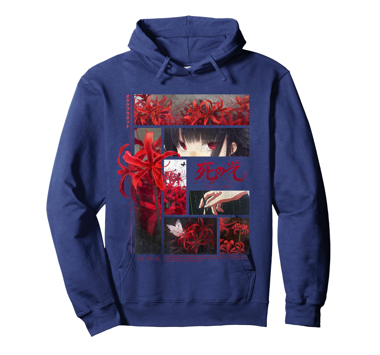 Japanese Spider Lilies Anime Flower in Soft Grunge Aesthetic T-Shirt