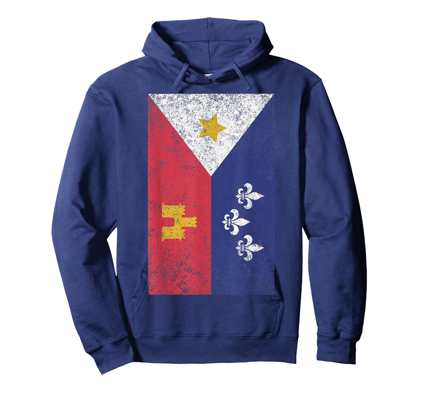 Acadian Flag Retro Cajun T-Shirt T-Shirt