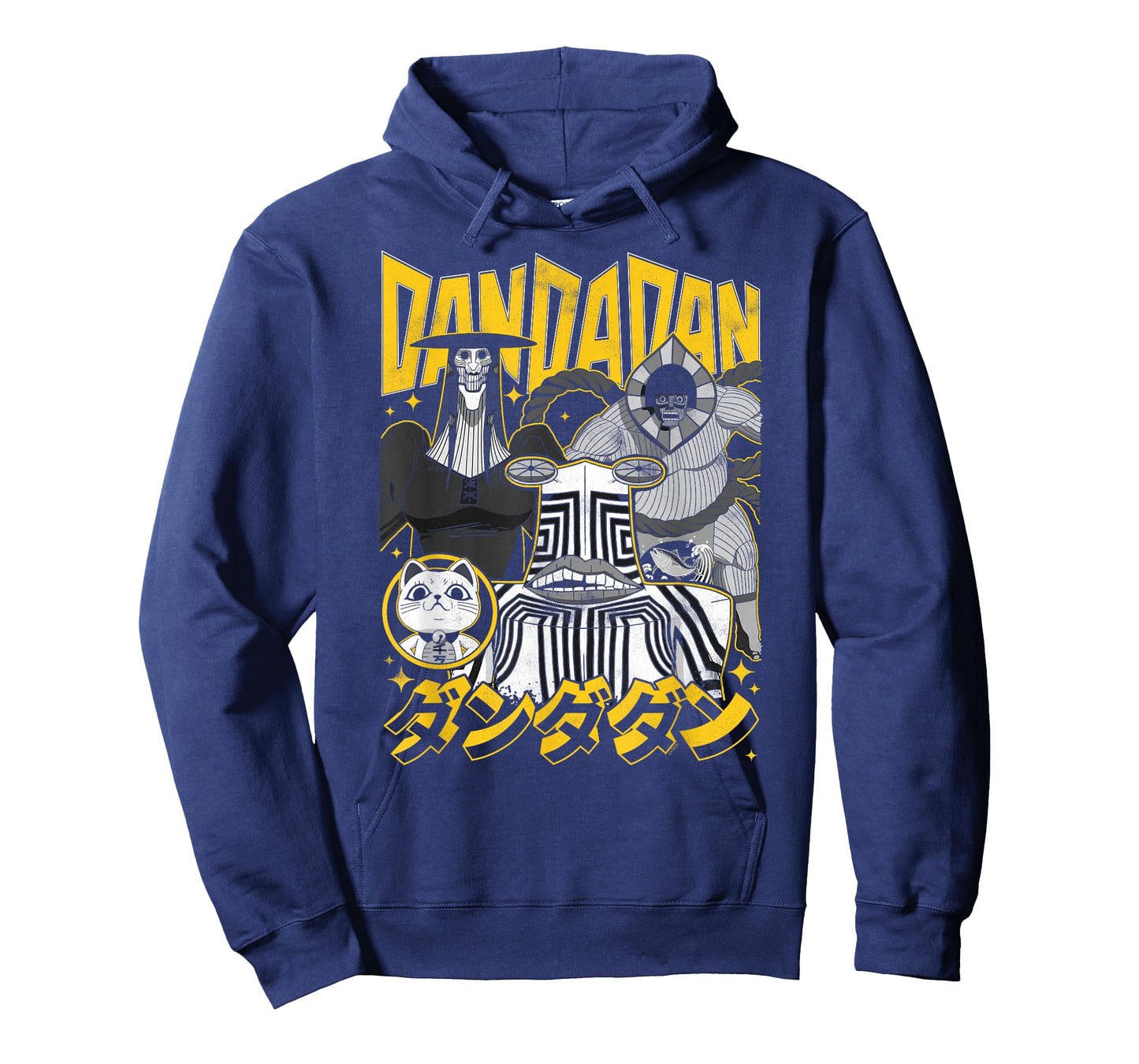Dan Da Dan Yellow and Black Aliens with Kanji Anime T-Shirt