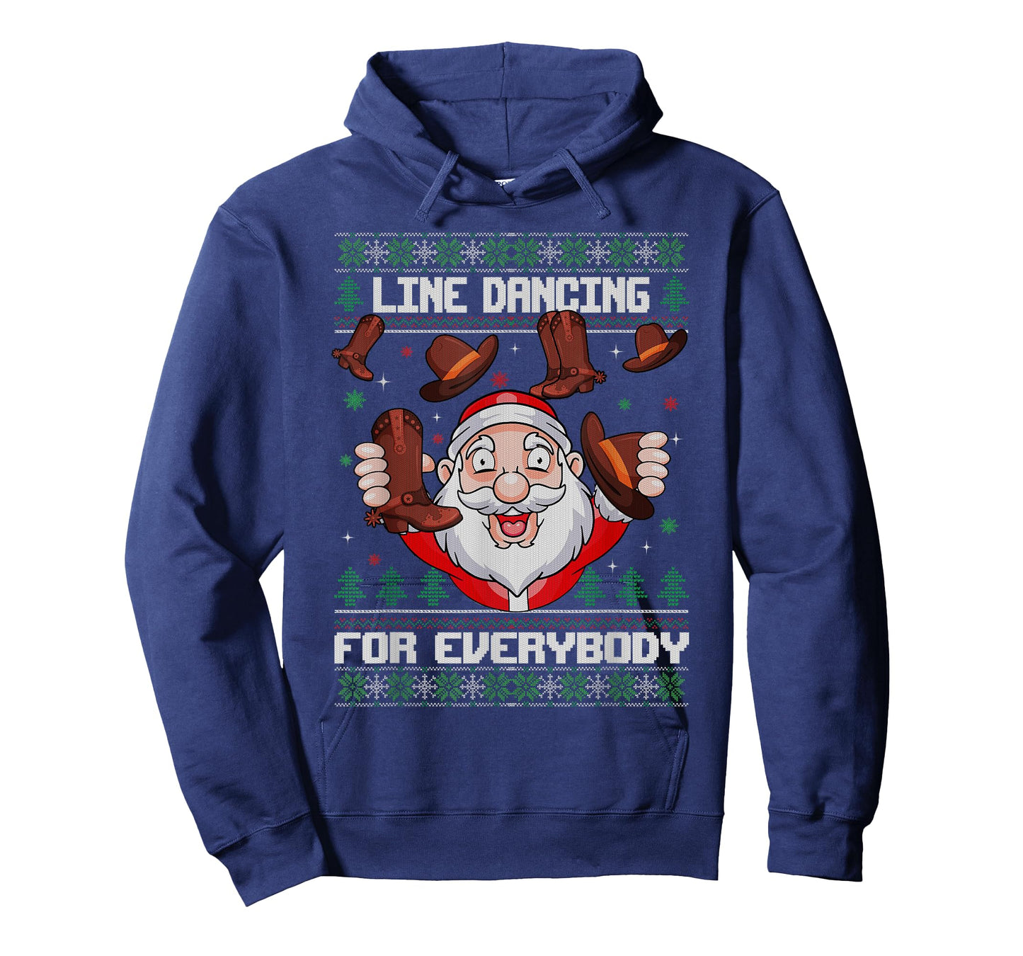 Line Dancing for Everybody Santa Ugly Christmas Line Dance T-Shirt