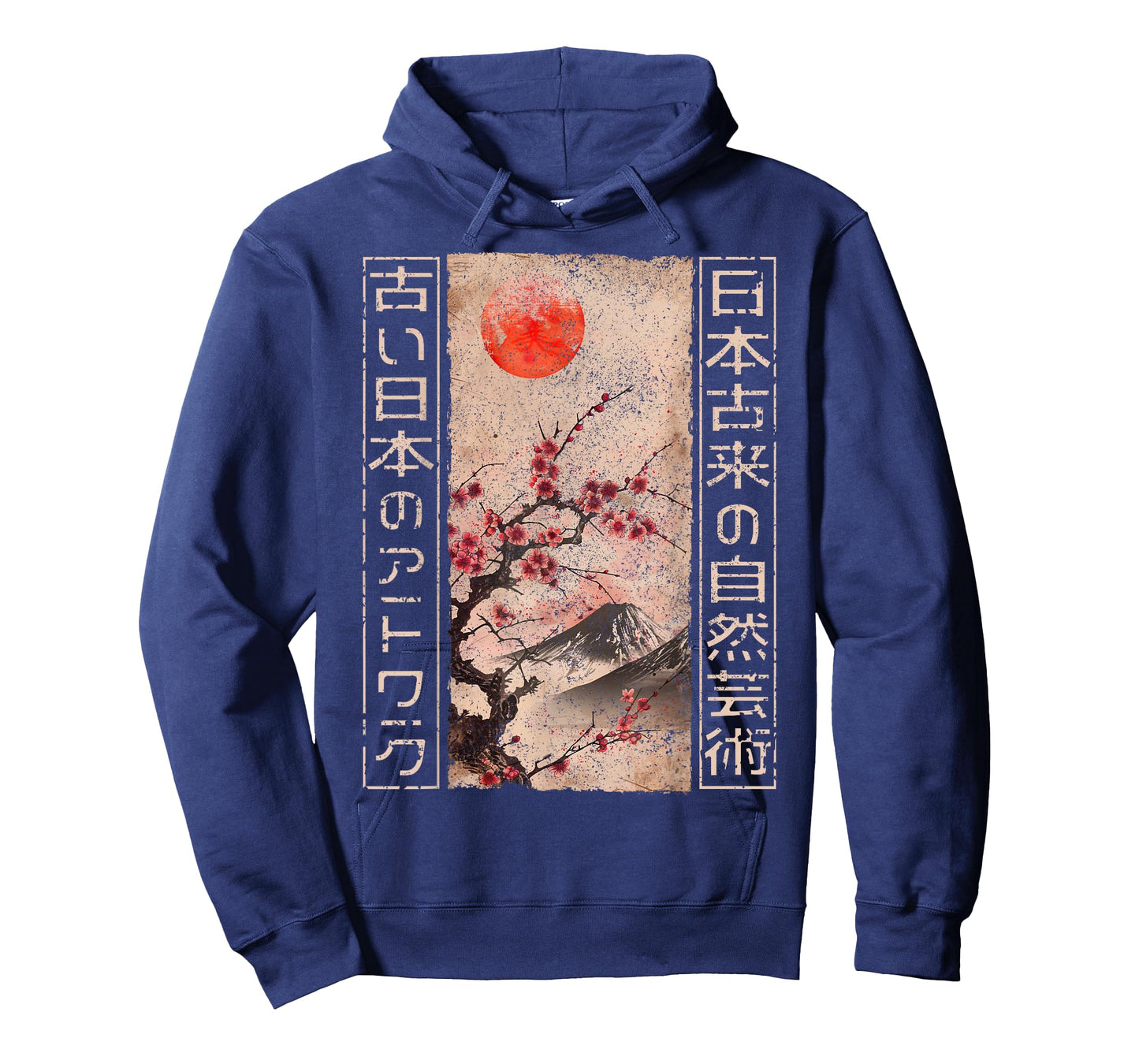 Traditional Japanese Cherry Blossom Woodblock Ukiyo-e Anime T-Shirt