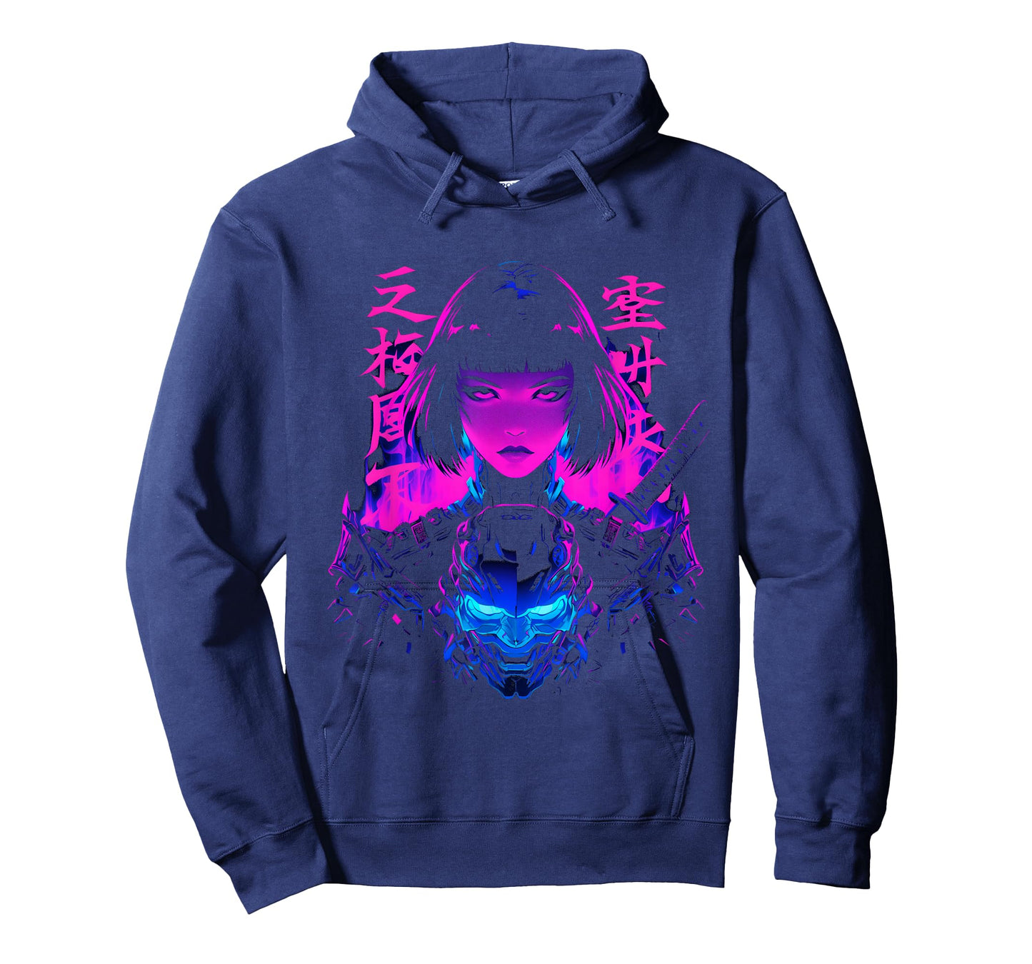 Cyberpunk Anime Samurai Girl Manga Gothic Japanese Gamer T-Shirt