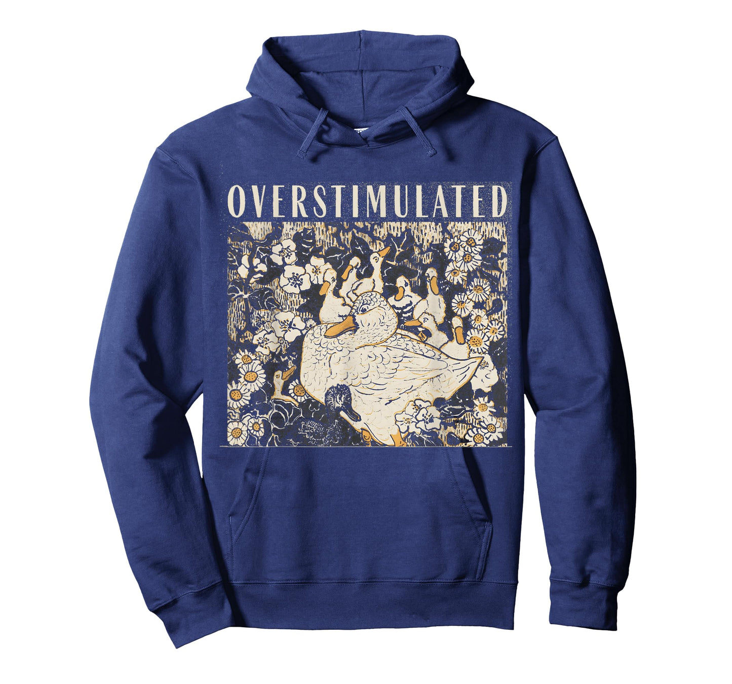 Overstimulated Mama Duck Farm Animal Homeschool Mom Life T-Shirt