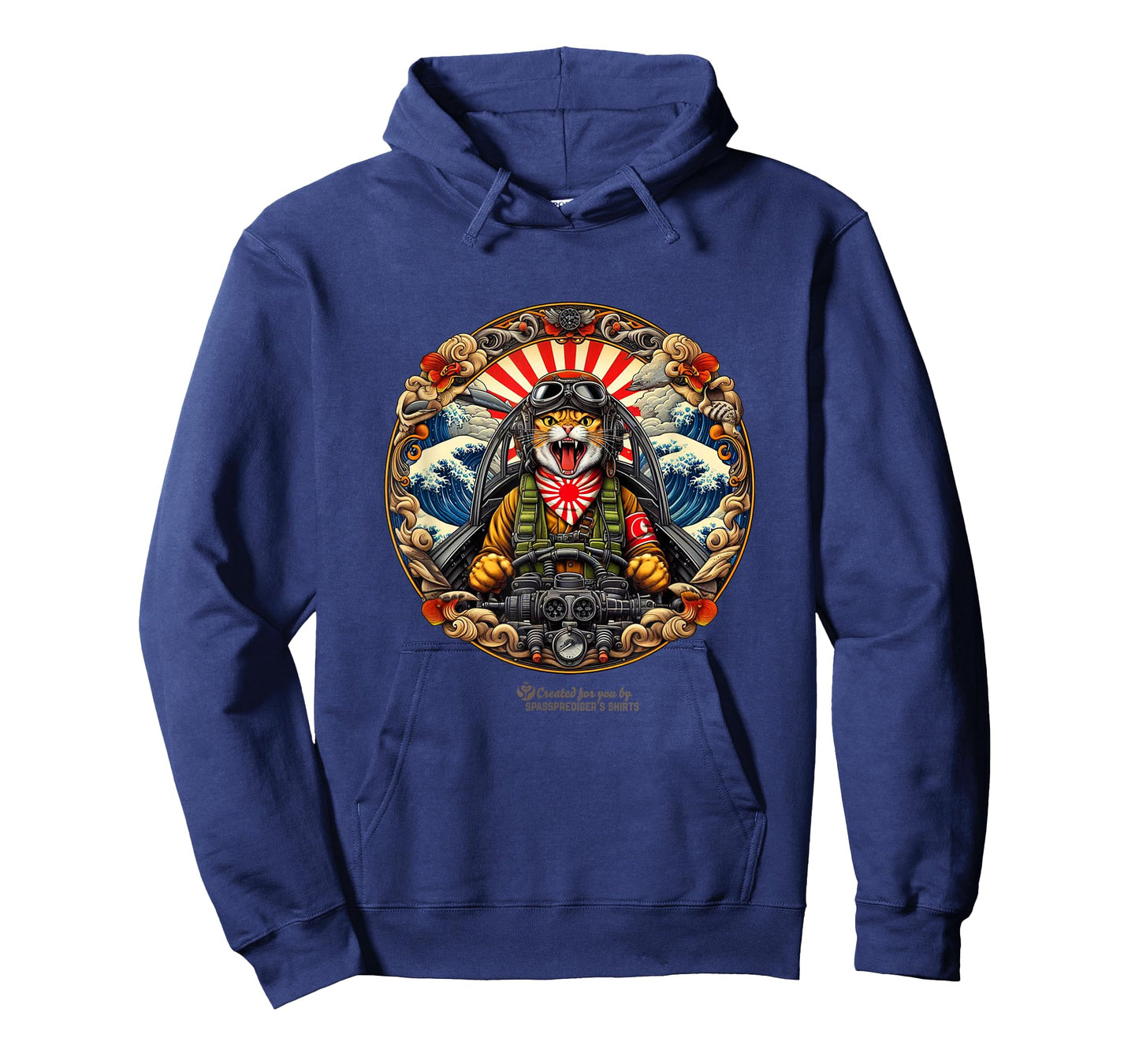Japanese Kamikaze Pilot Fighting Cat T-Shirt
