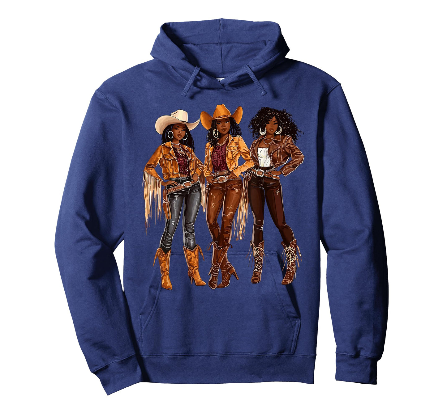 Black African American Cowgirl Western Country Texas Rodeo T-Shirt
