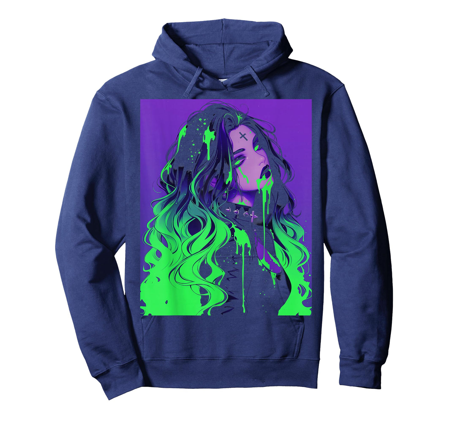 Cybergoth Cybercore Grunge Punk Goth Girl Alt Anime Manga T-Shirt