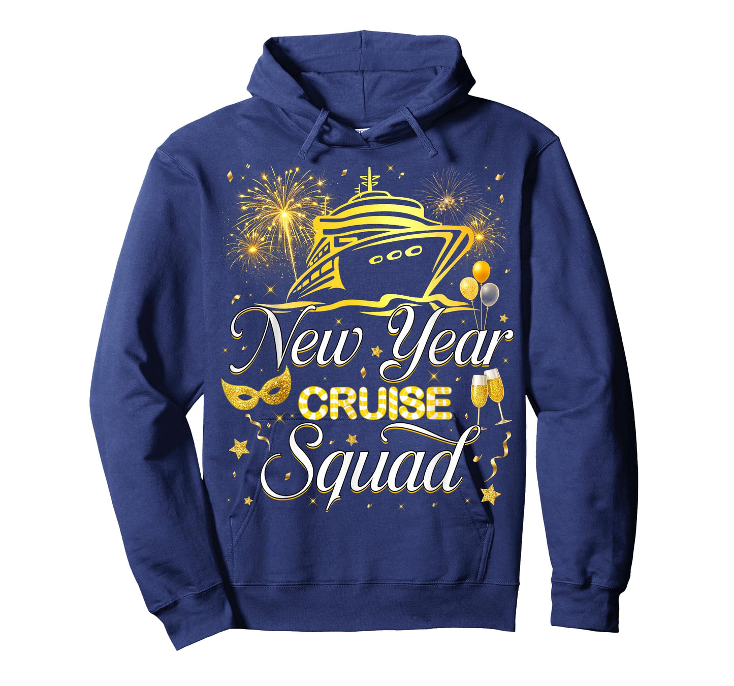 New Year Crusie Squad Firework Family Matching Men Women Kid T-Shirt