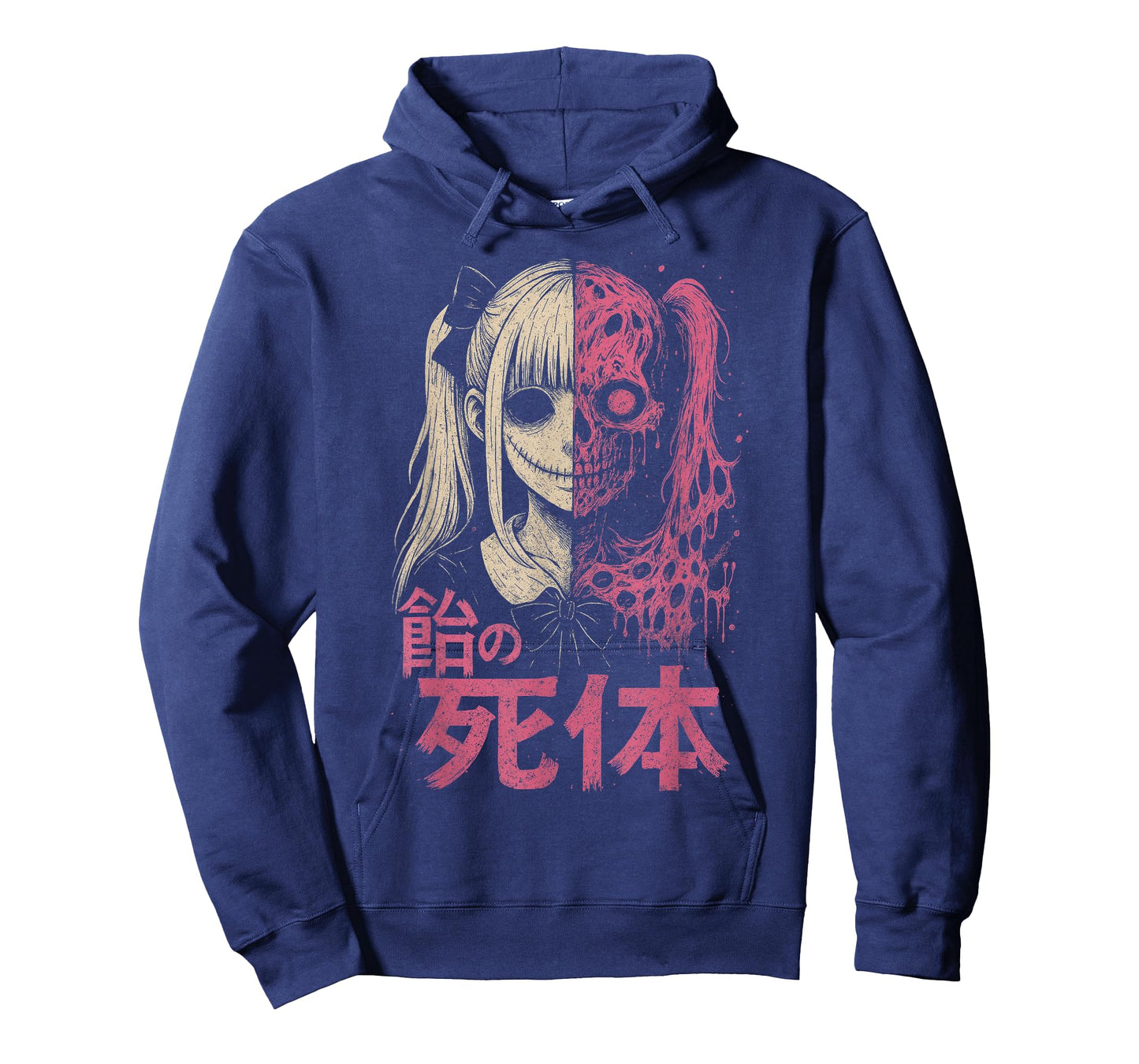 Anime Horror Manga Creepy Cute Japanese Pink Alt Goth Girl T-Shirt