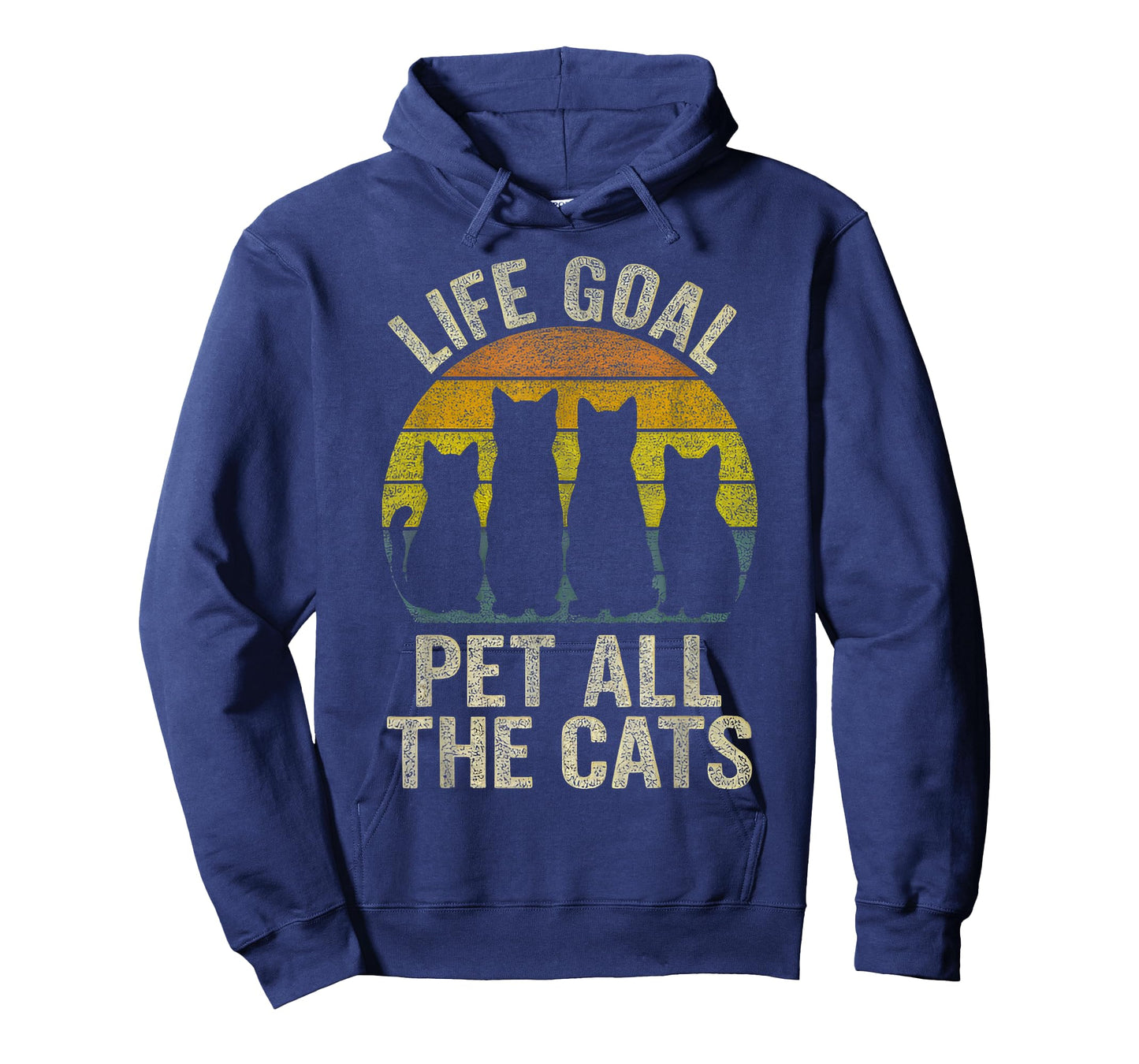 Life Goal Pet All The Cats tee for Kids Women Funny Cat T-Shirt