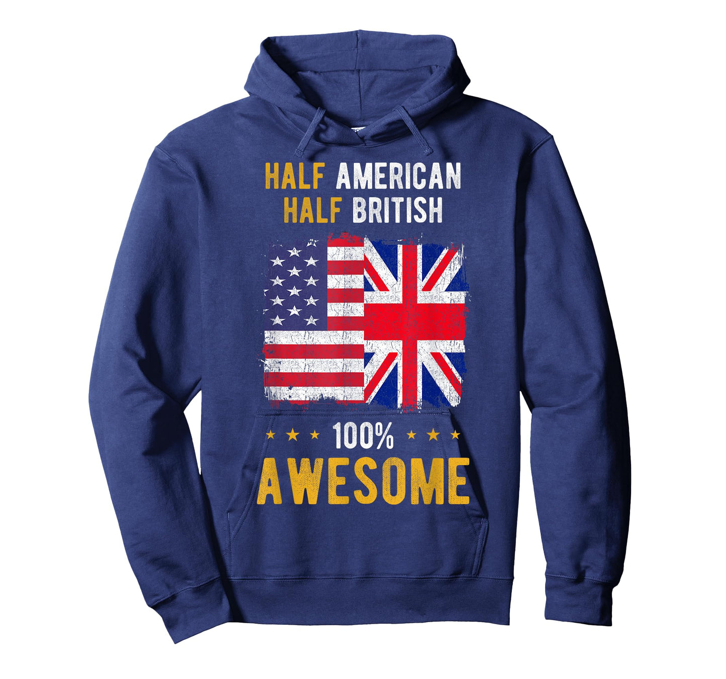 American Great Britain Flag - Half American Half British T-Shirt