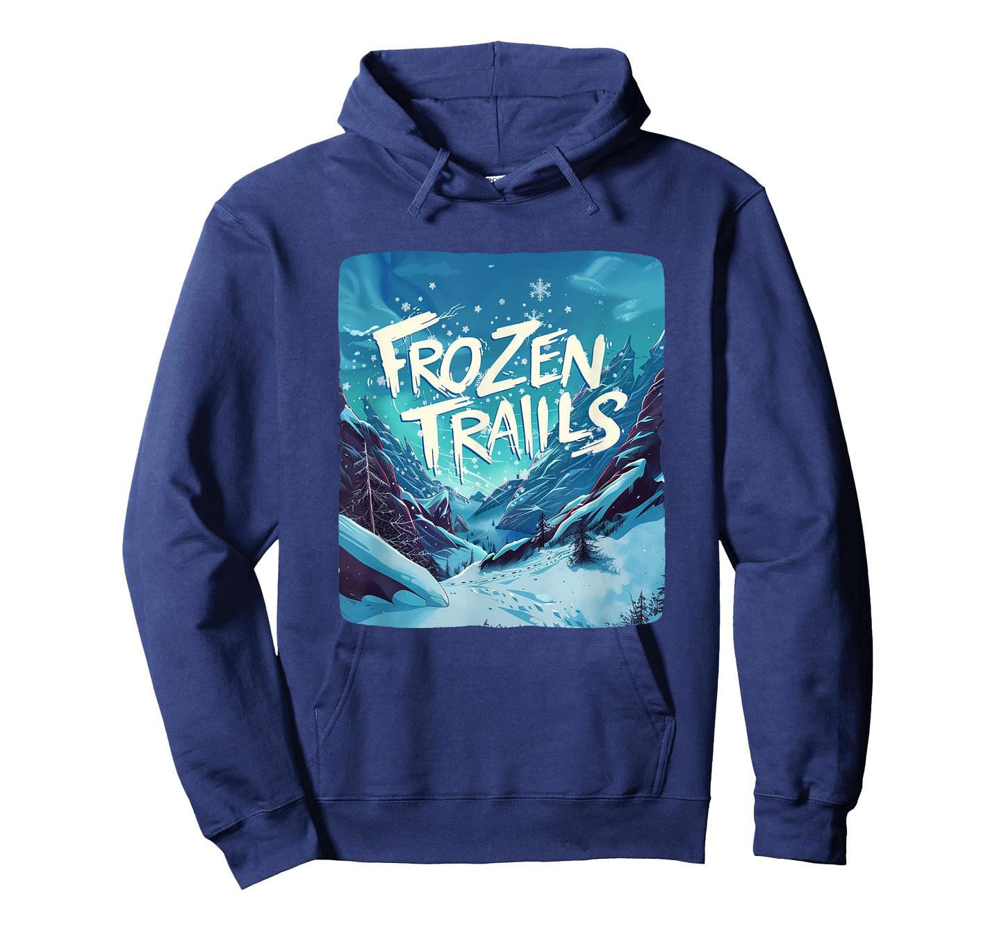 Frozen Trails Emblem for a Chilly Adventure in Winter T-Shirt
