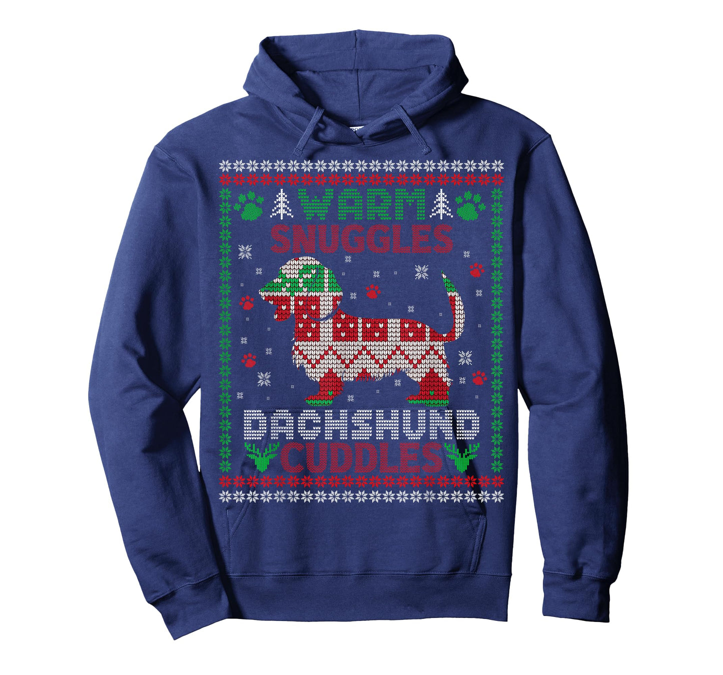 warm snuggles dachshund cuddles Christmas xmas weenie weiner T-Shirt