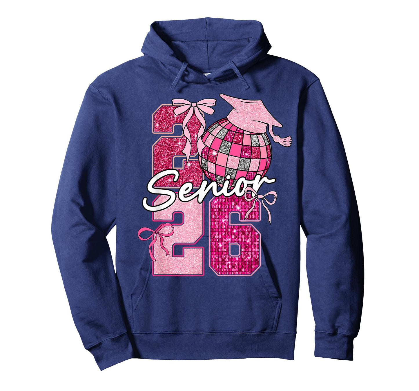 Retro Senior 2026 Coquette Bow Graduation Class of 2026 T-Shirt