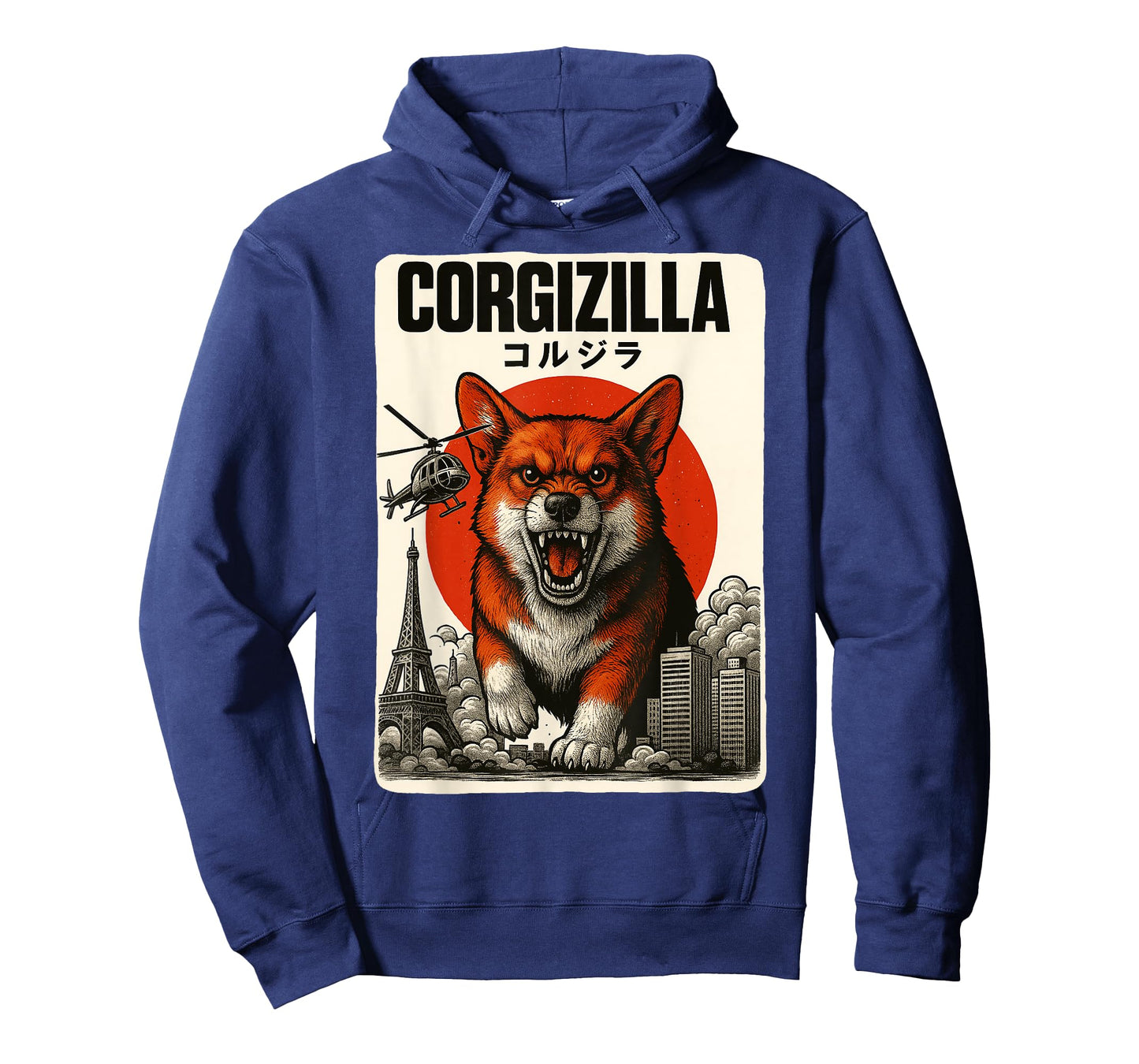 CorgiZilla Japanese Art Cute Corgi Dog Gifts For Mom Dad Kid T-Shirt