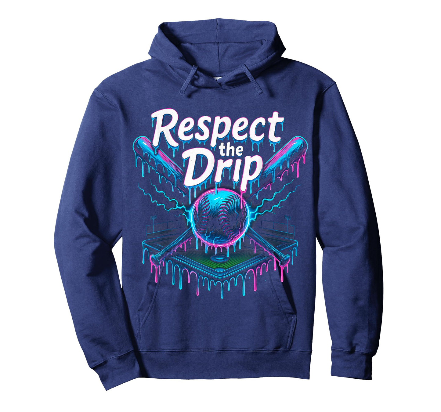 Baseball Drip For Boys Ice Cream Drip Youth Graphic Tees Men T-Shirt