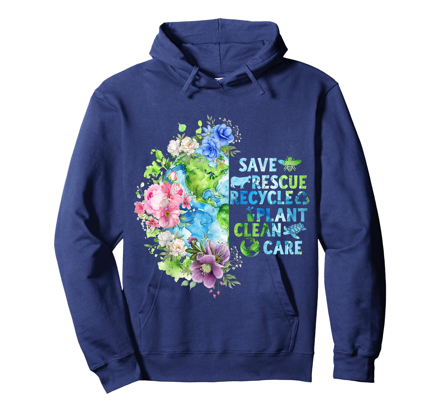 Save Rescue Recycle Plant Clean Care T-Shirt