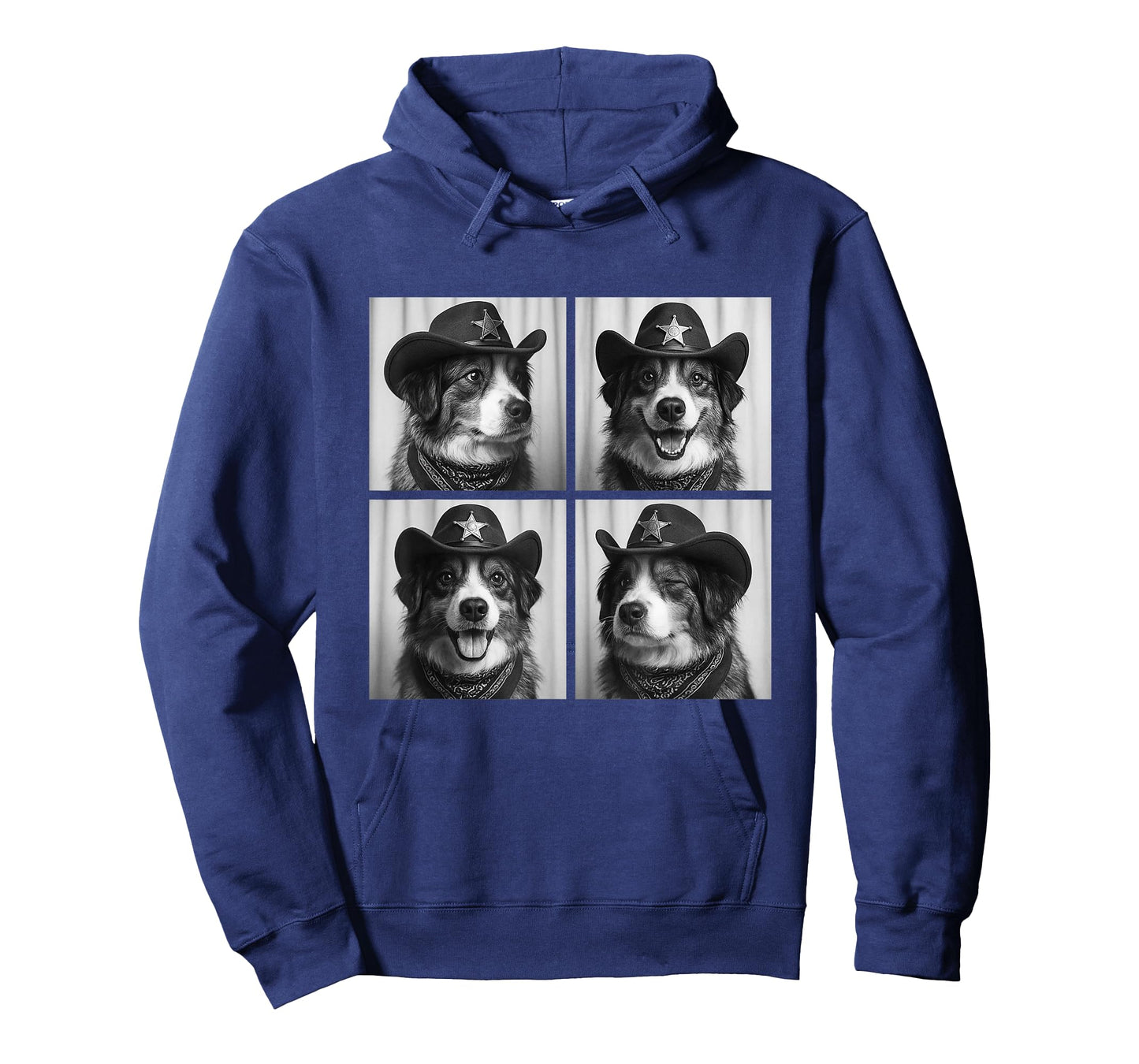 Cute Australian Shepherd Funny Cowboy Dogs Western Aesthetic T-Shirt