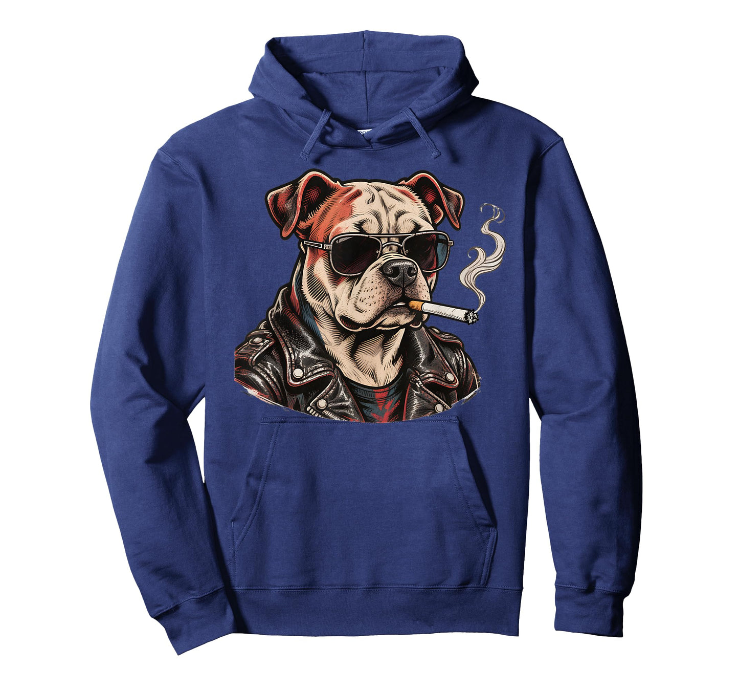 Funny Cigarette Bulldog Smoking Pet Meme Gen Z T-Shirt