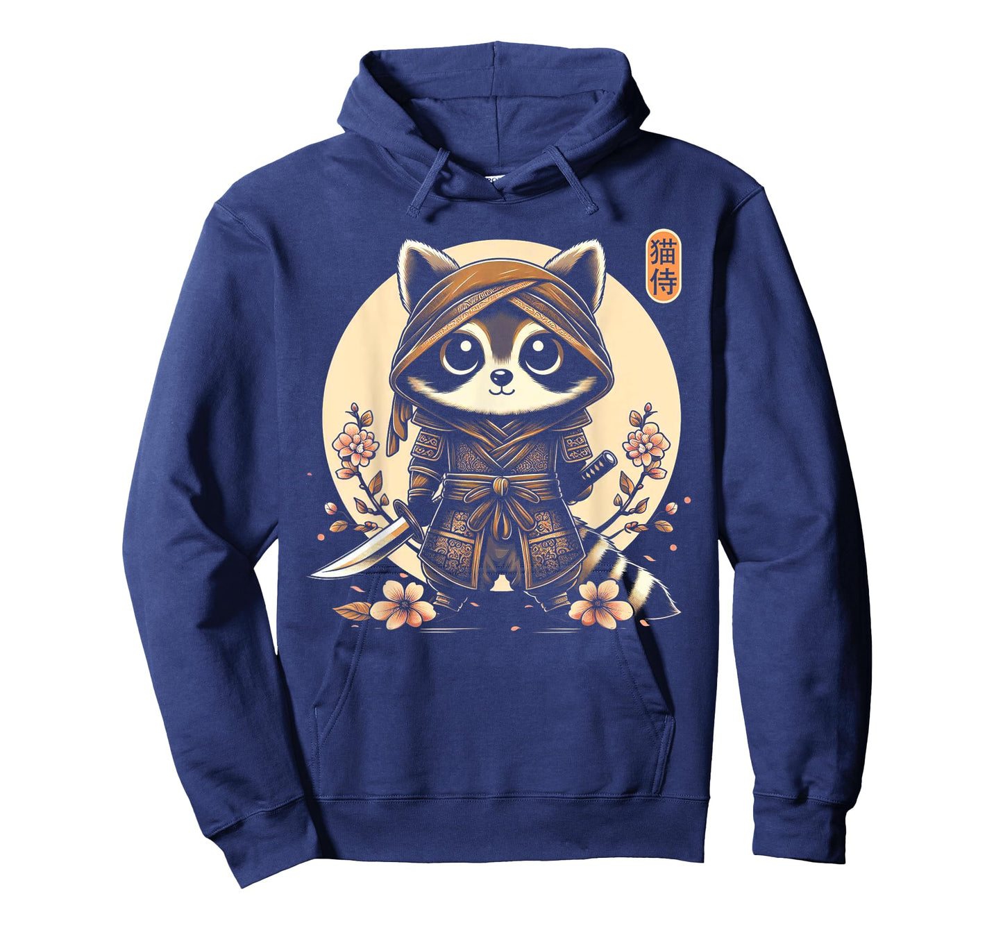 Japanese Samurai Ninja Raccoon Tattoo Japanese Kawaii Art T-Shirt