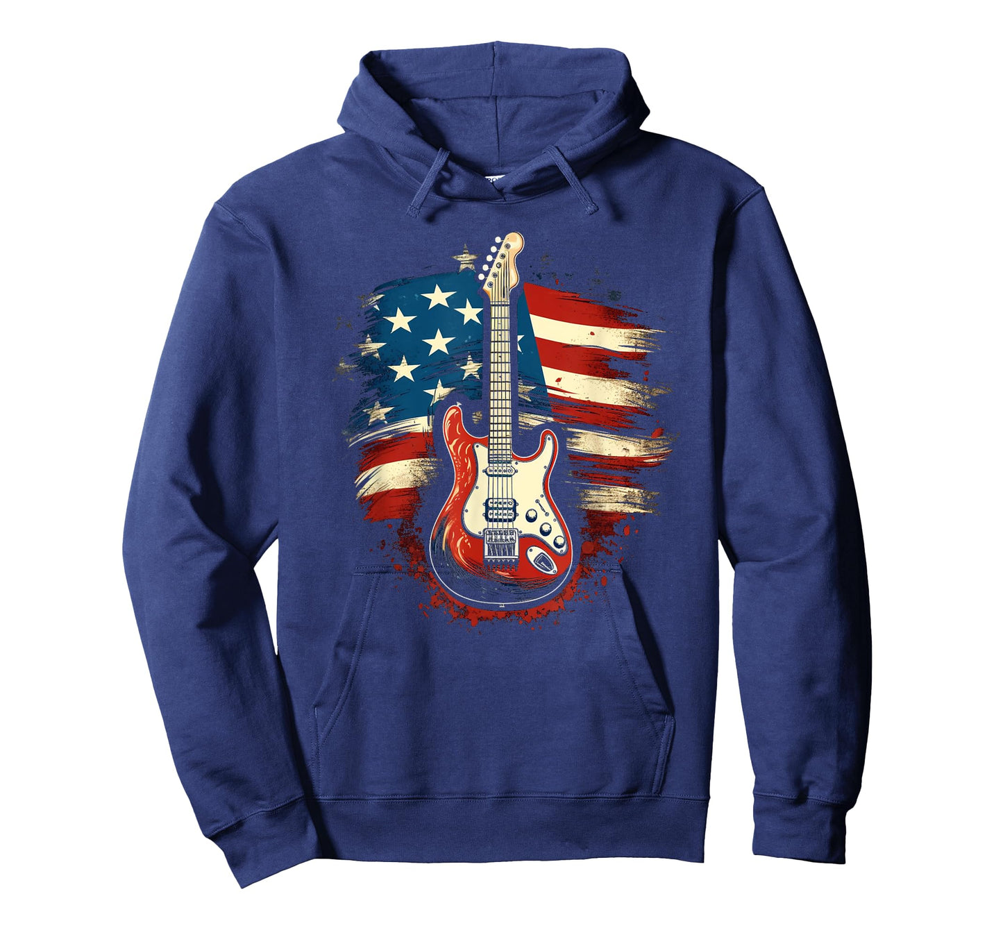 Guitar American Flag USA - Country Music 4th of July Gifts Women Kids Men T-Shirt