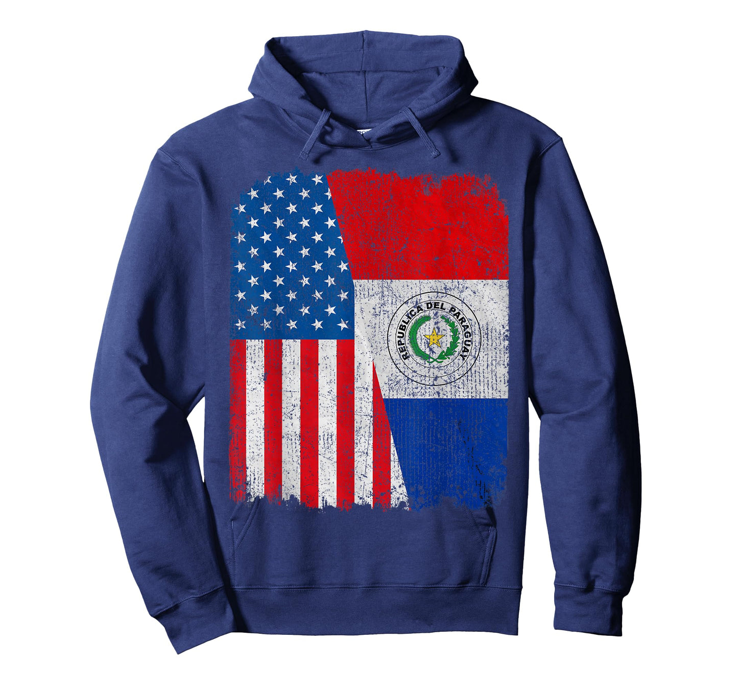 Paraguayan American Flag Half USA Paraguay Root Proud T-Shirt