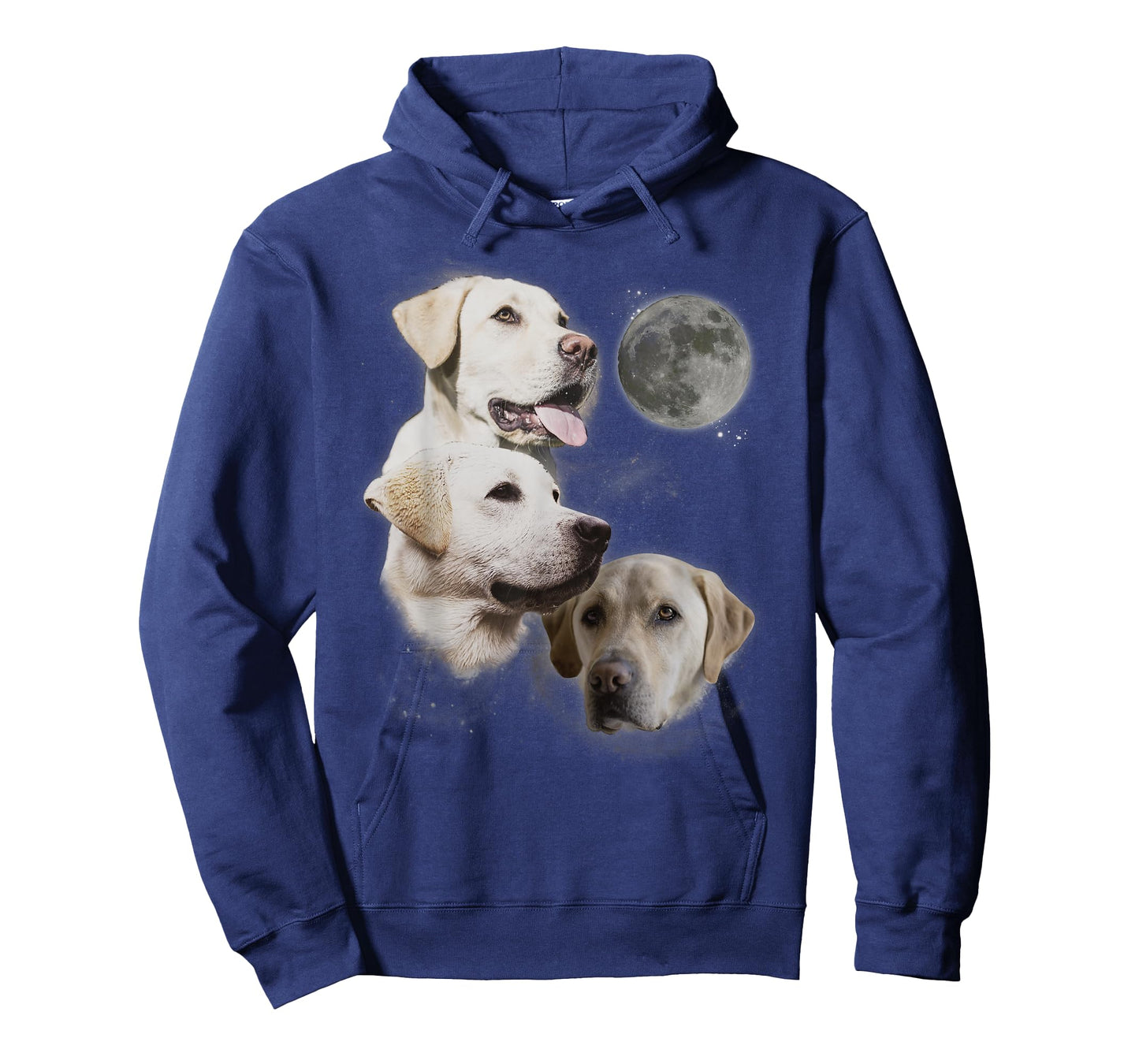 Howling at The Moon Shirt - Funny Yellow Labrador Retriever T-Shirt
