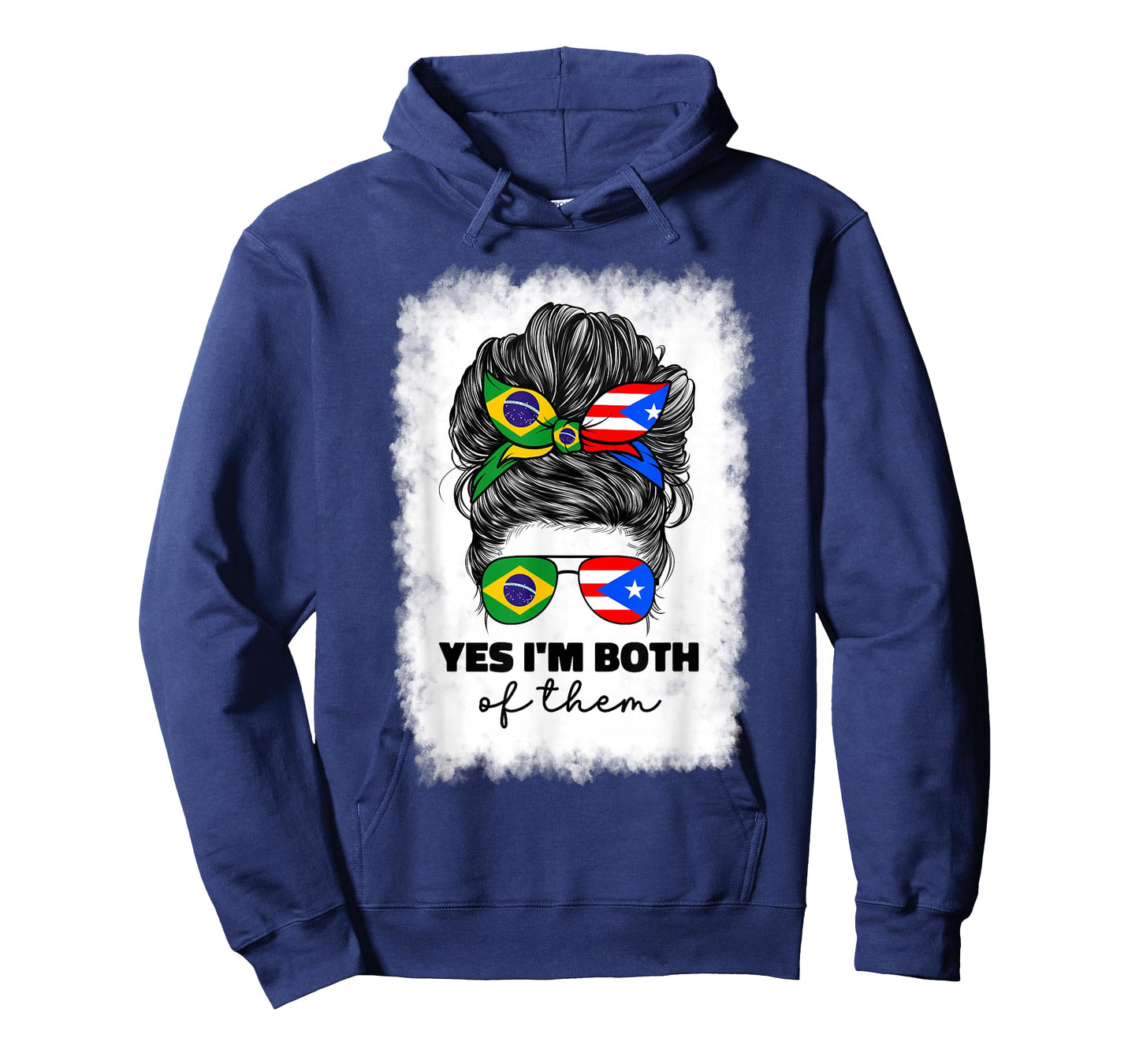 Half Brazilian And Puerto Rican Rico Brazil Flag Girl Women T-Shirt