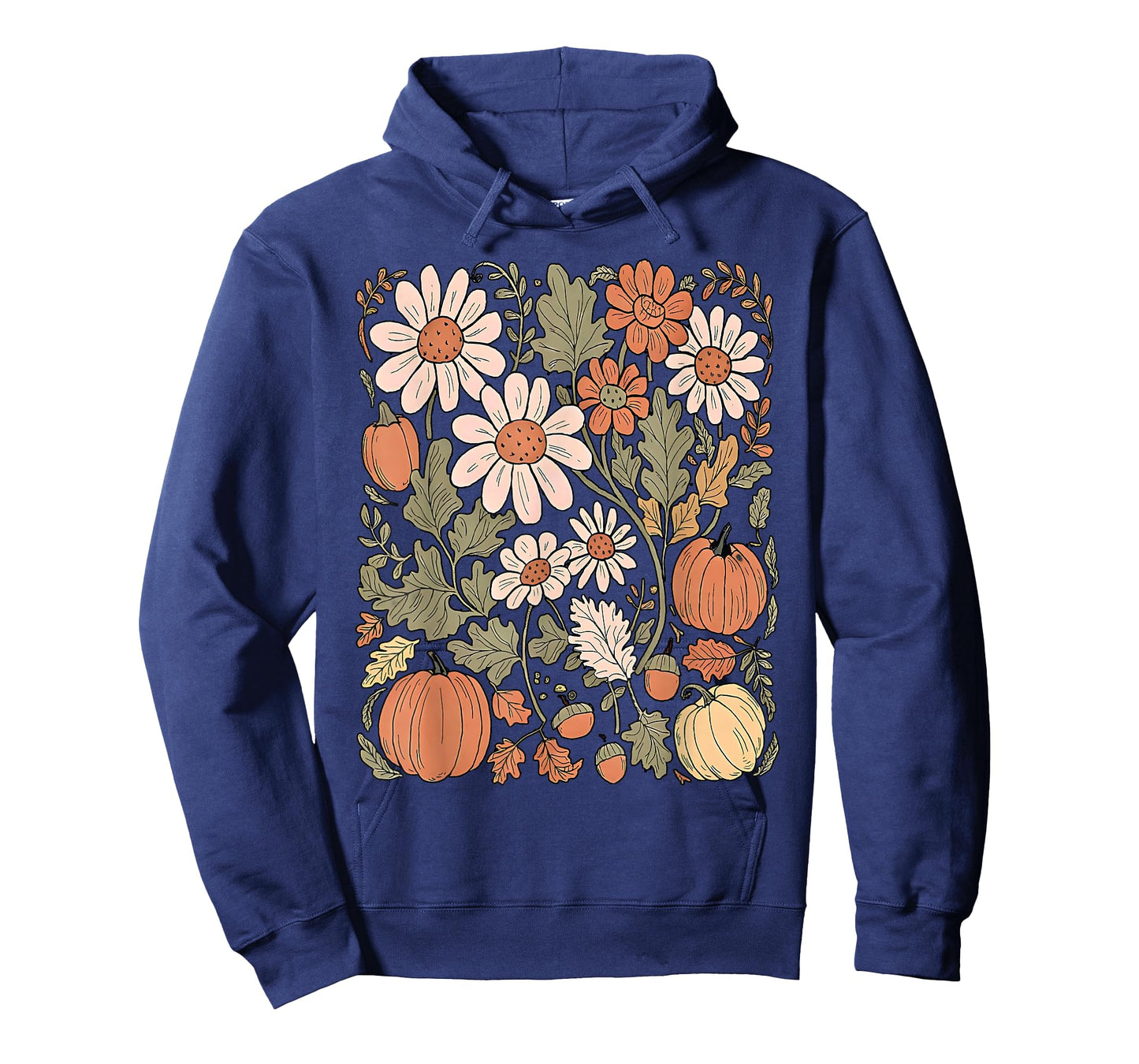 Wildflower Pumpkin Season Autumn Fall Leaves Thanksgiving T-Shirt